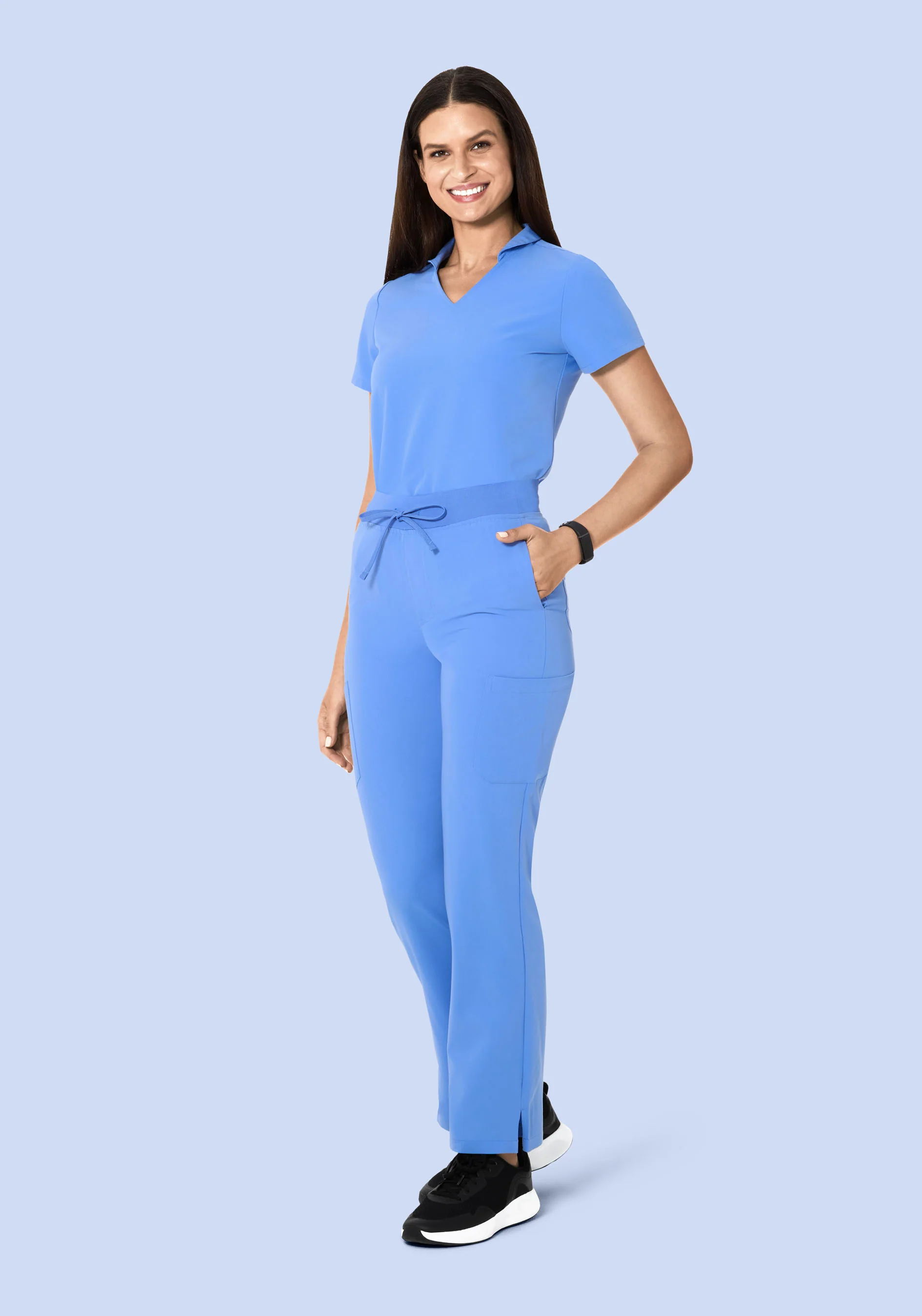 Multi Wear Collar Top Ceil Blue - Image 5