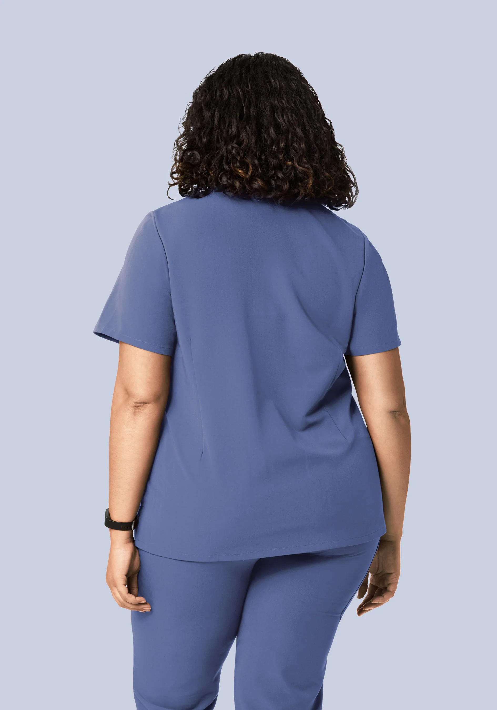 Multi Wear Collar Top Deep Periwinkle - Image 7