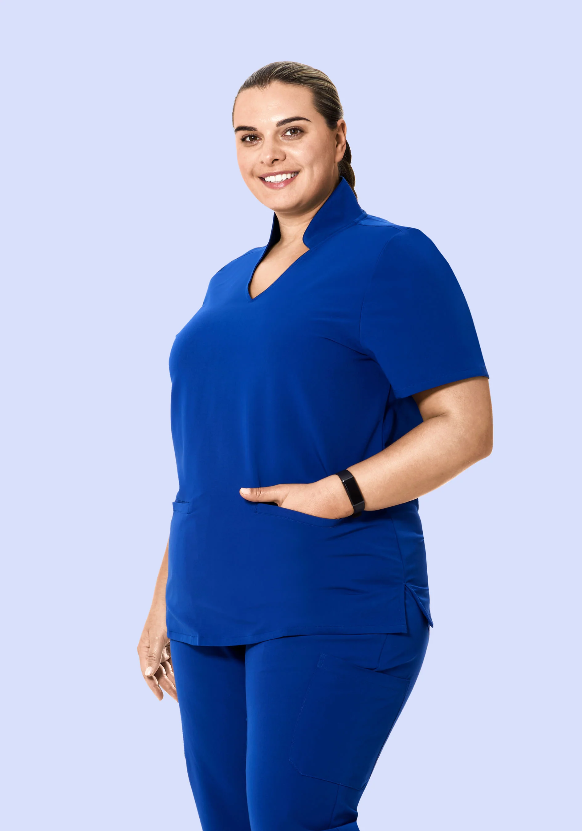 Multi Wear Collar Top Galaxy Blue - Image 5