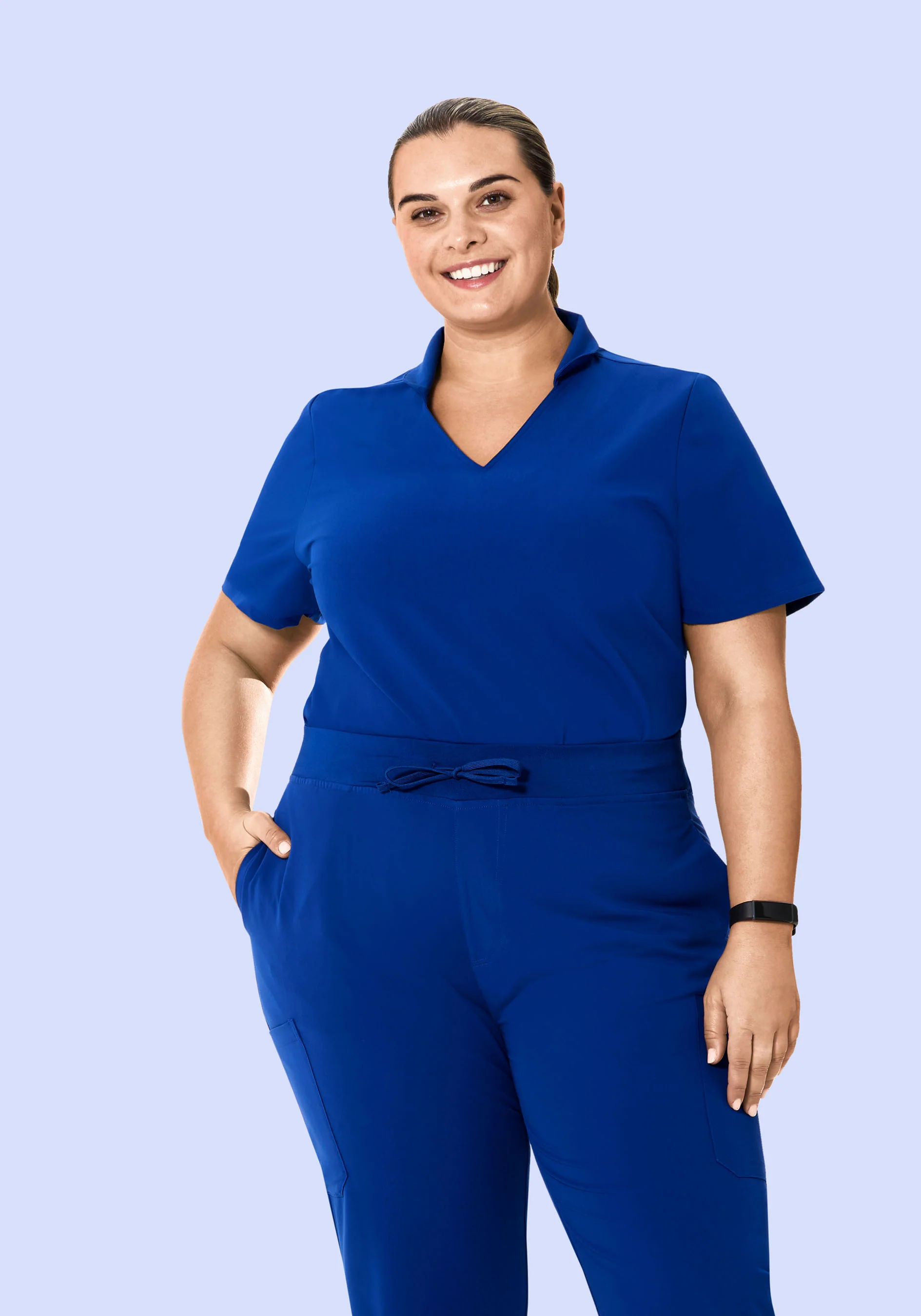 Multi Wear Collar Top Galaxy Blue - Image 6