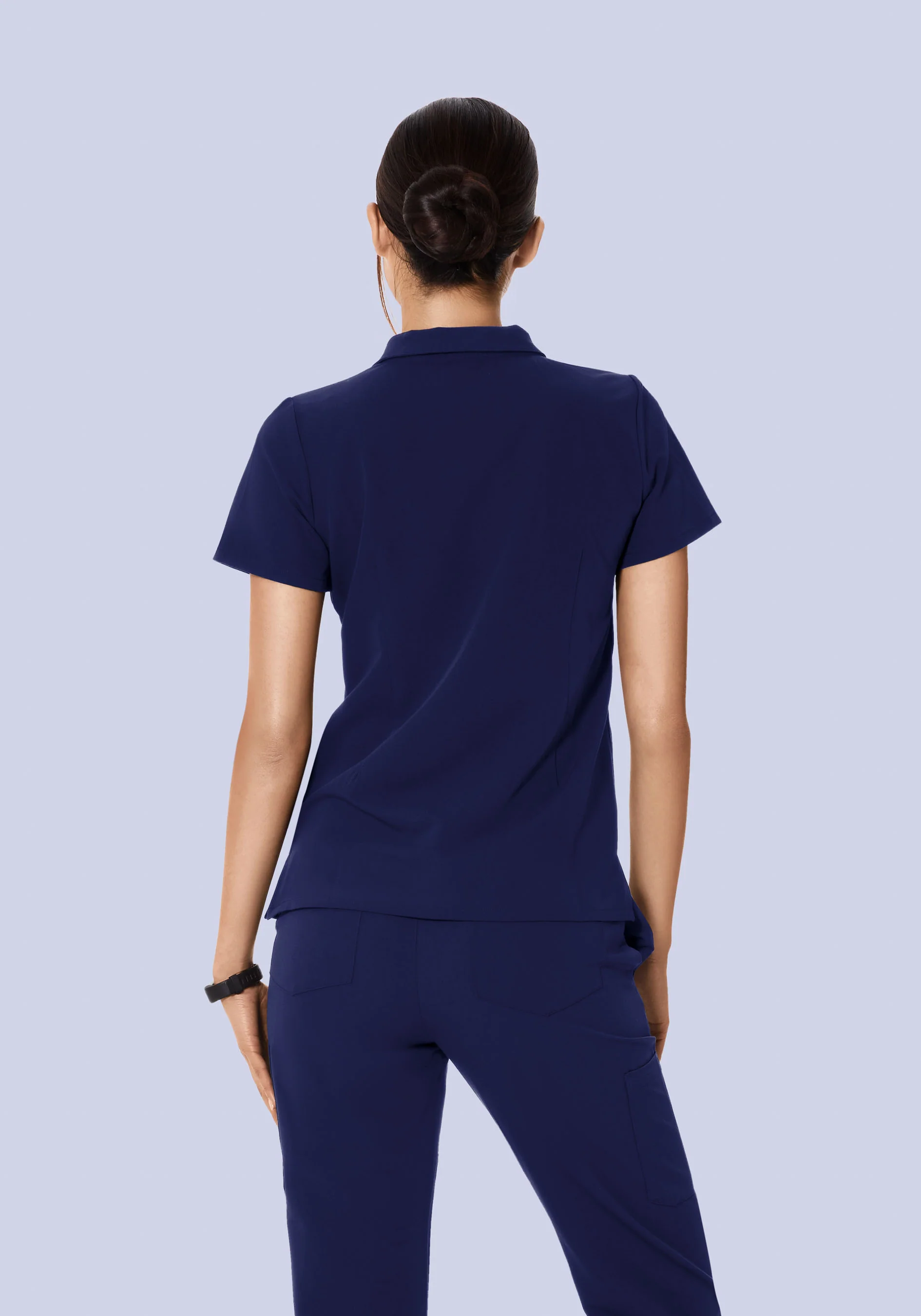 Multi Wear Collar Top Navy - Image 10