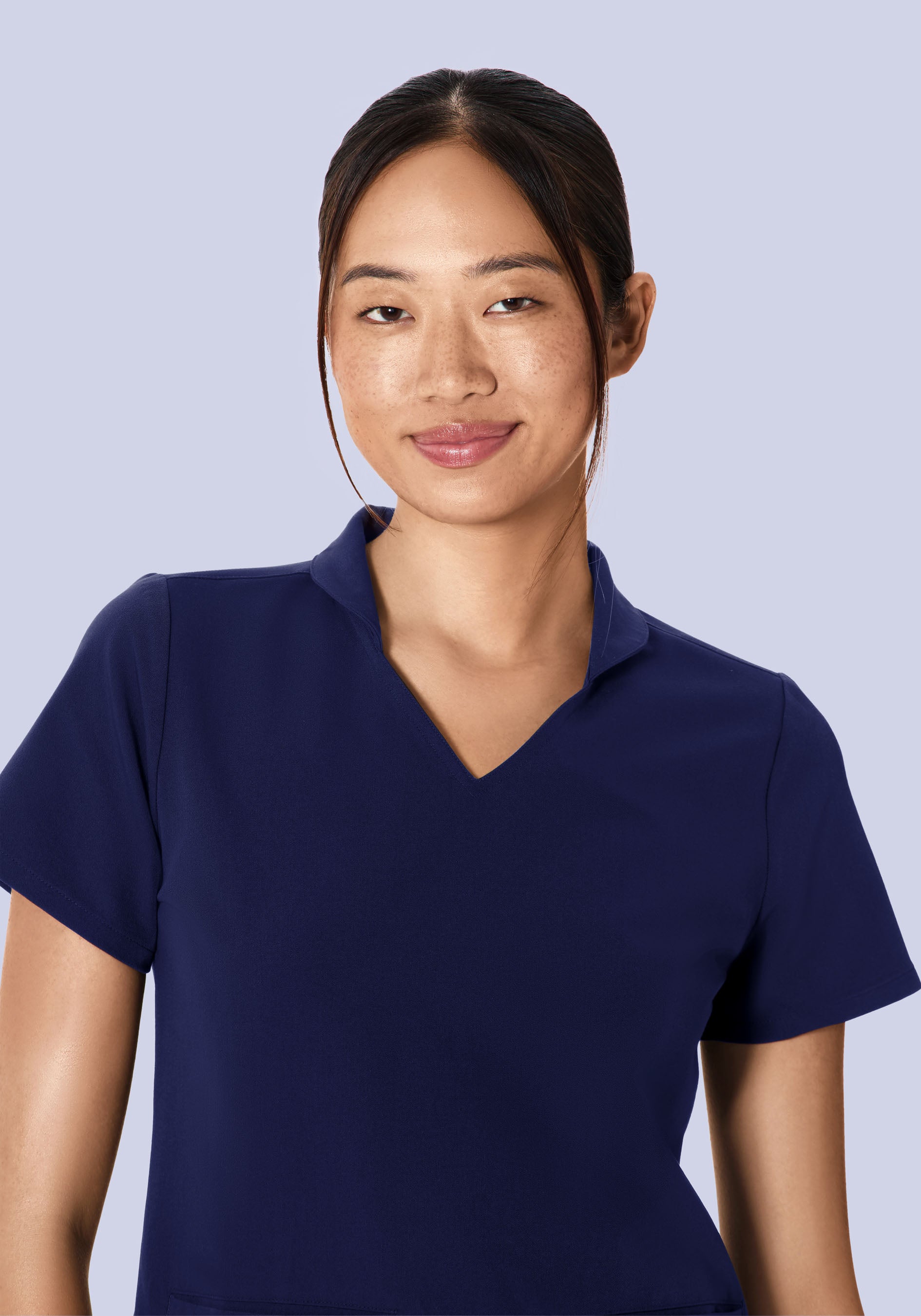 Multi Wear Collar Top Navy - Image 4