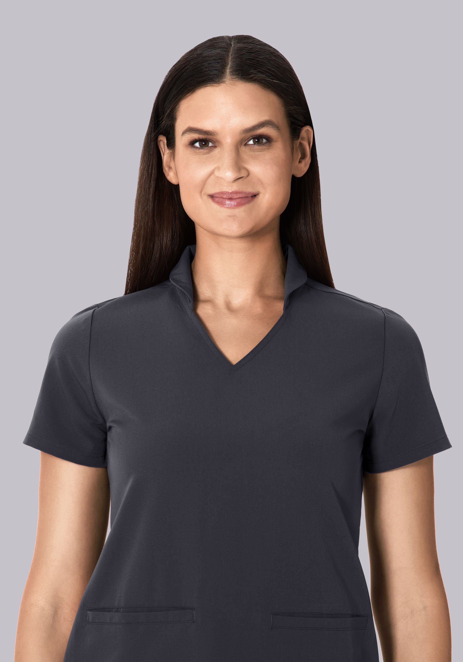 Multi Wear Collar Top Pewter - Image 4