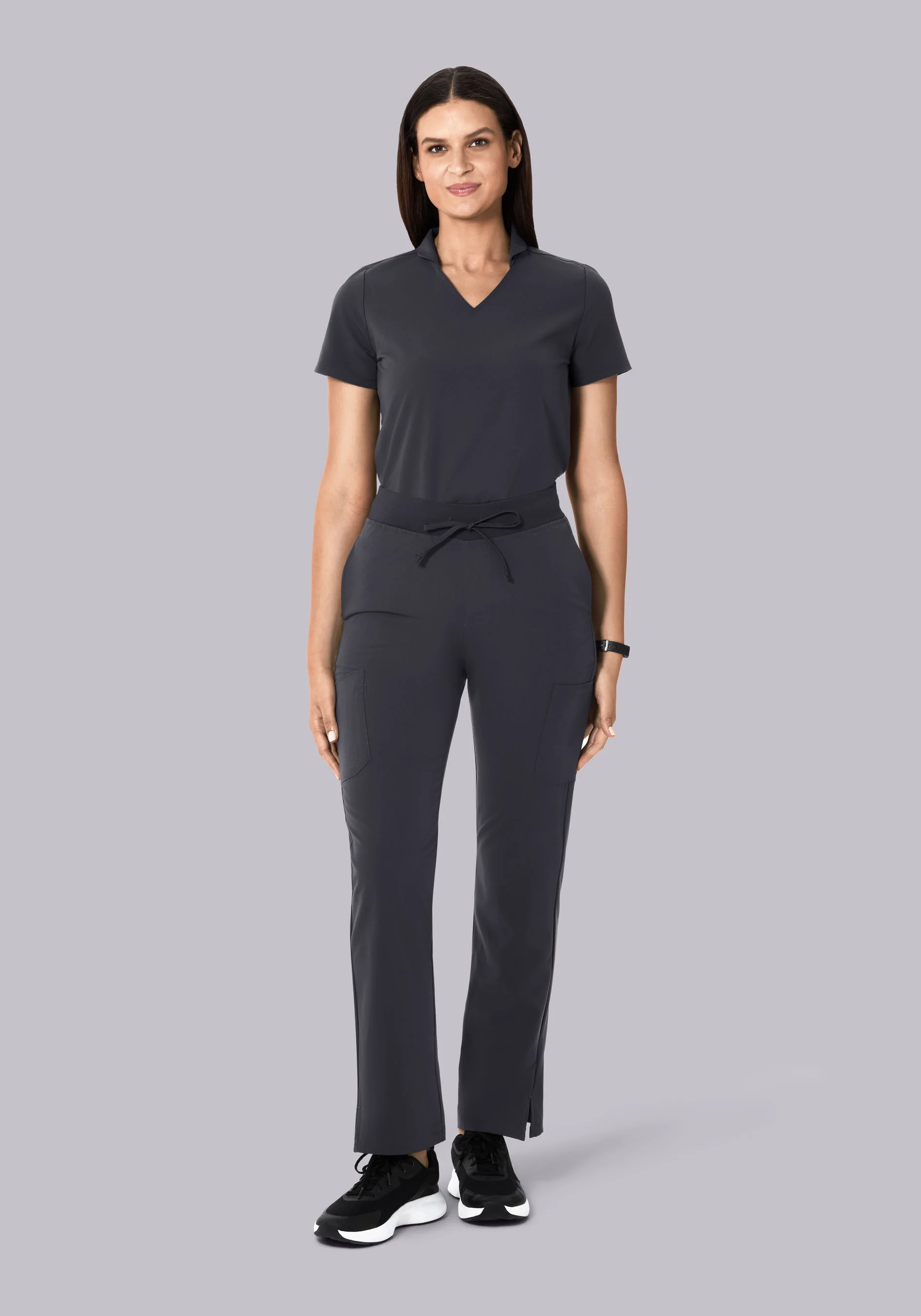 Multi Wear Collar Top Pewter - Image 5