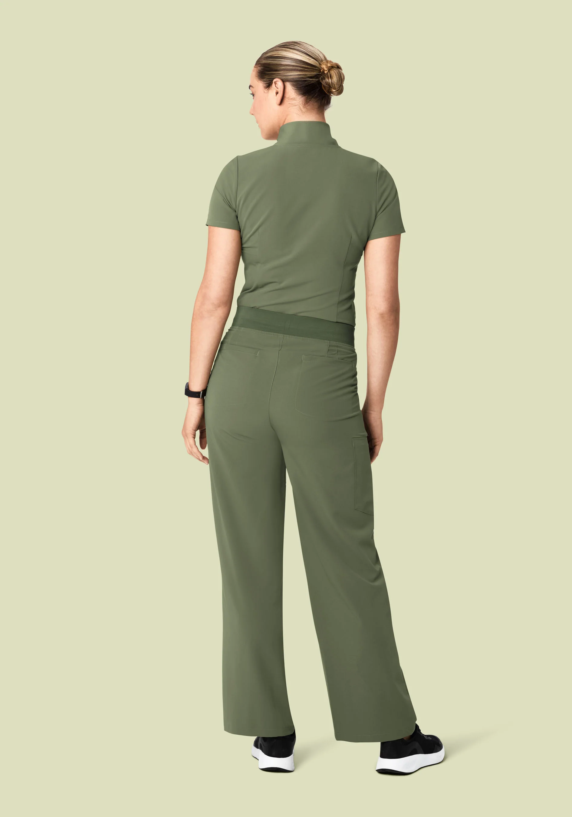 Multi Wear Collar Top Sage - Image 5