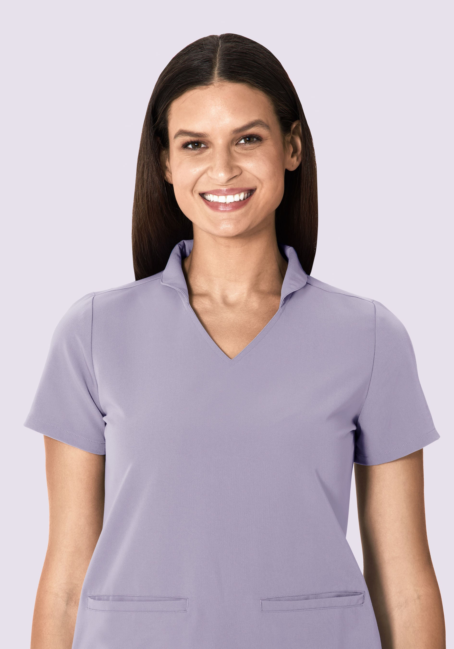 Multi Wear Collar Top Ube - Image 3