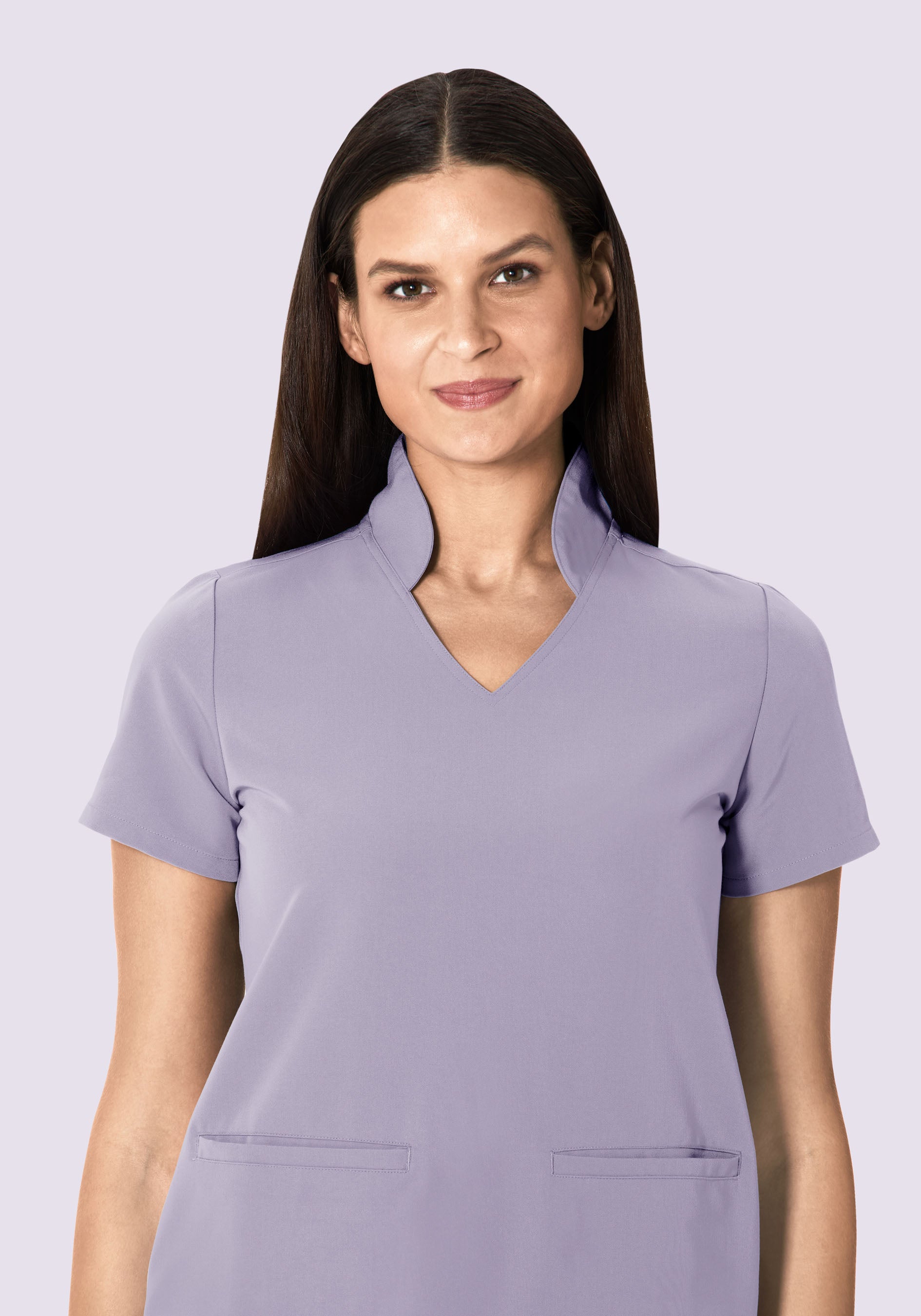 Multi Wear Collar Top Ube - Image 4