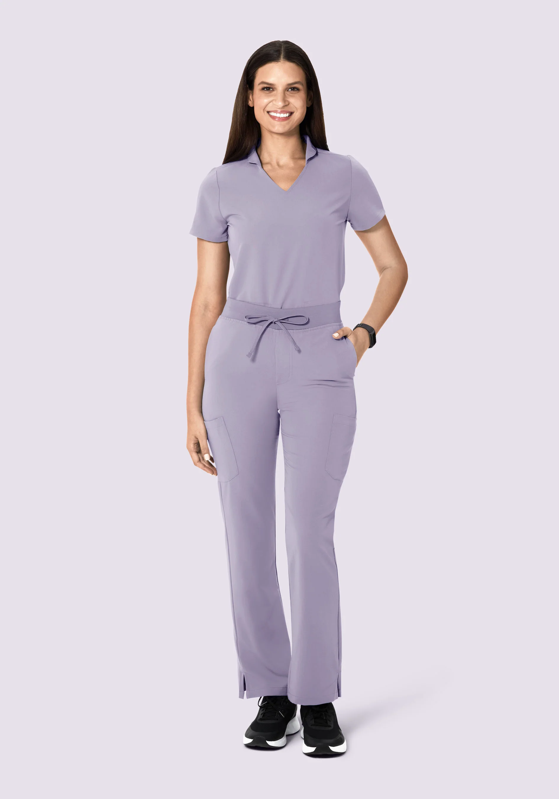 Multi Wear Collar Top Ube - Image 5