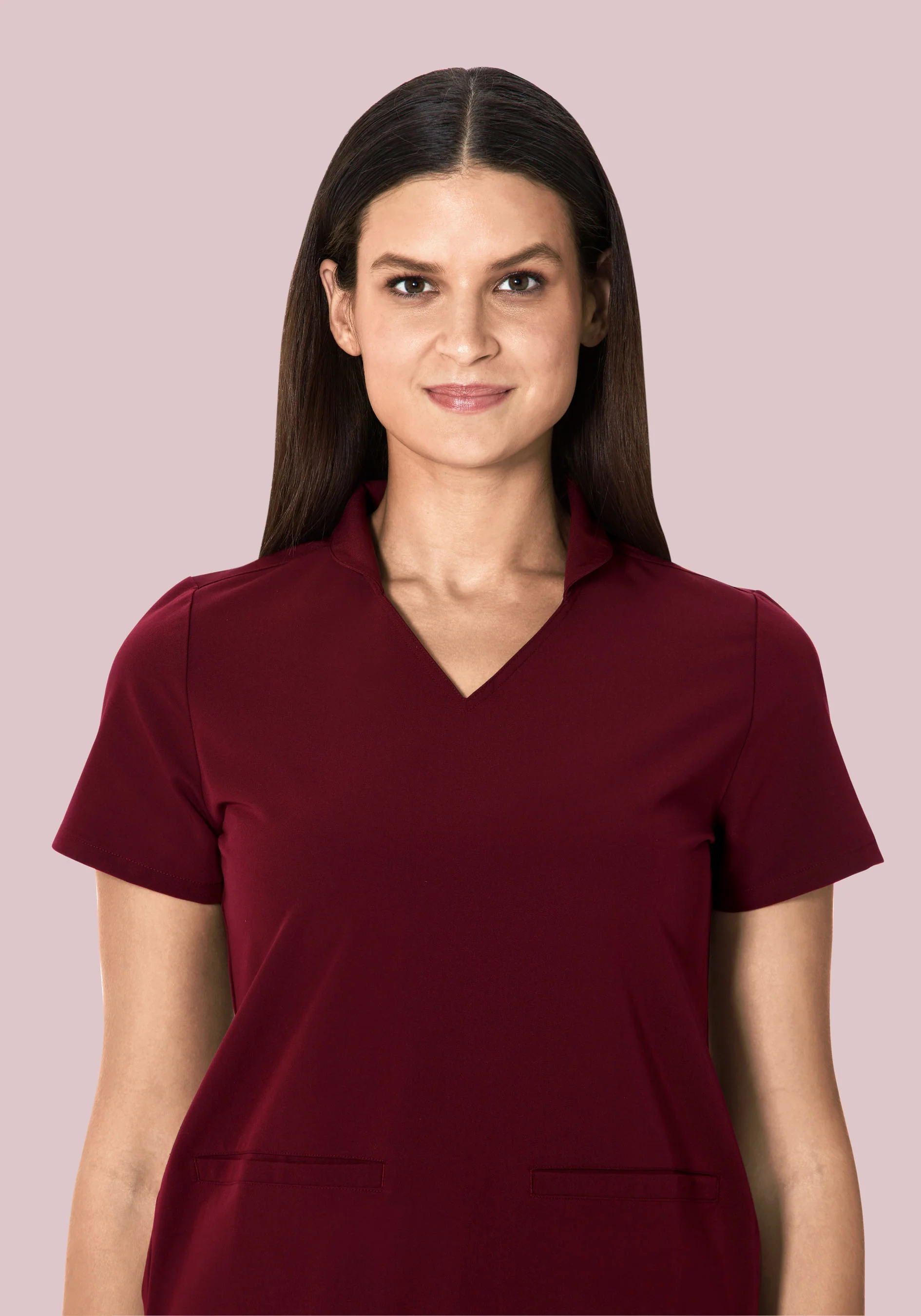 Multi Wear Collar Top Wine - Image 4