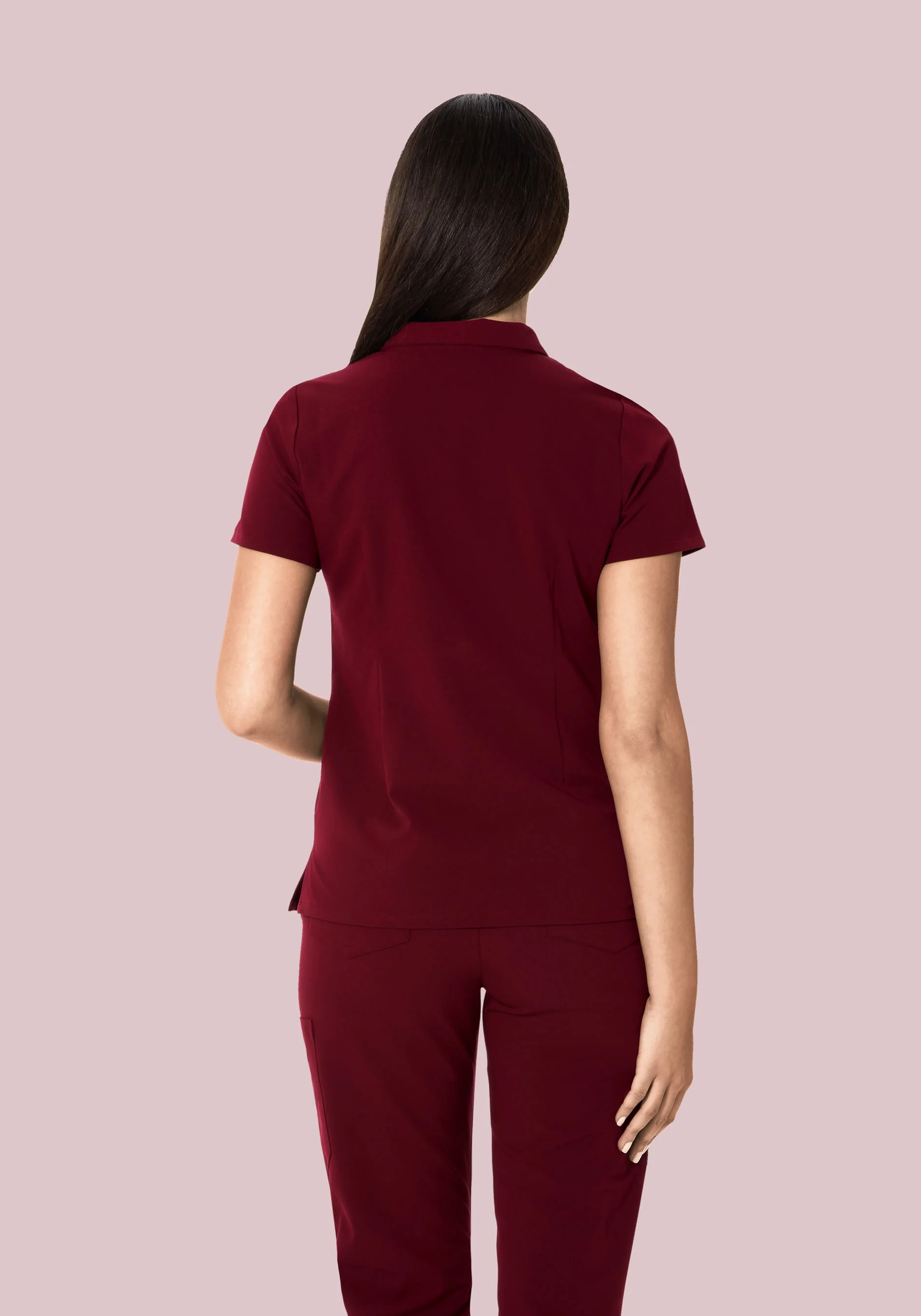 Multi Wear Collar Top Wine - Image 5