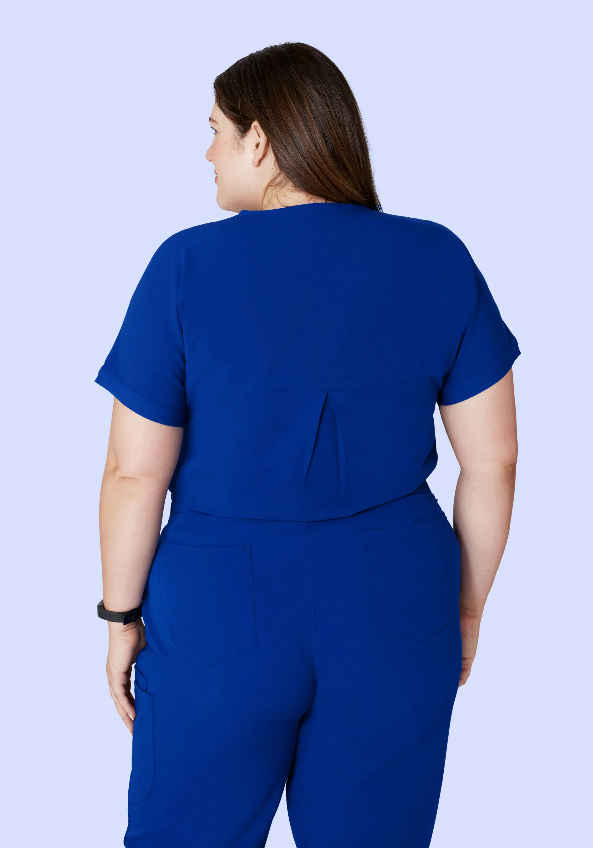 Oversized V Neck Top Galaxy Blue - Image 10