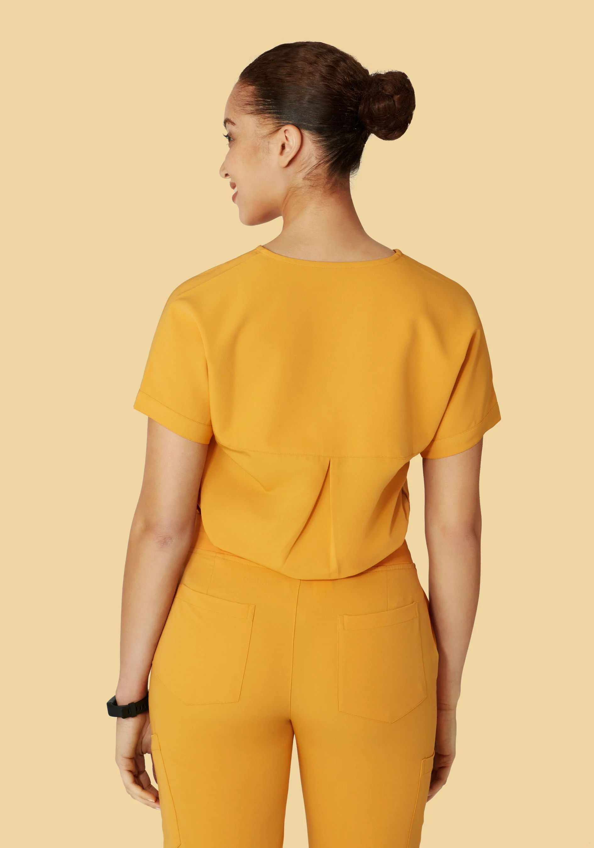 Oversized V Neck Top Honey - Image 4