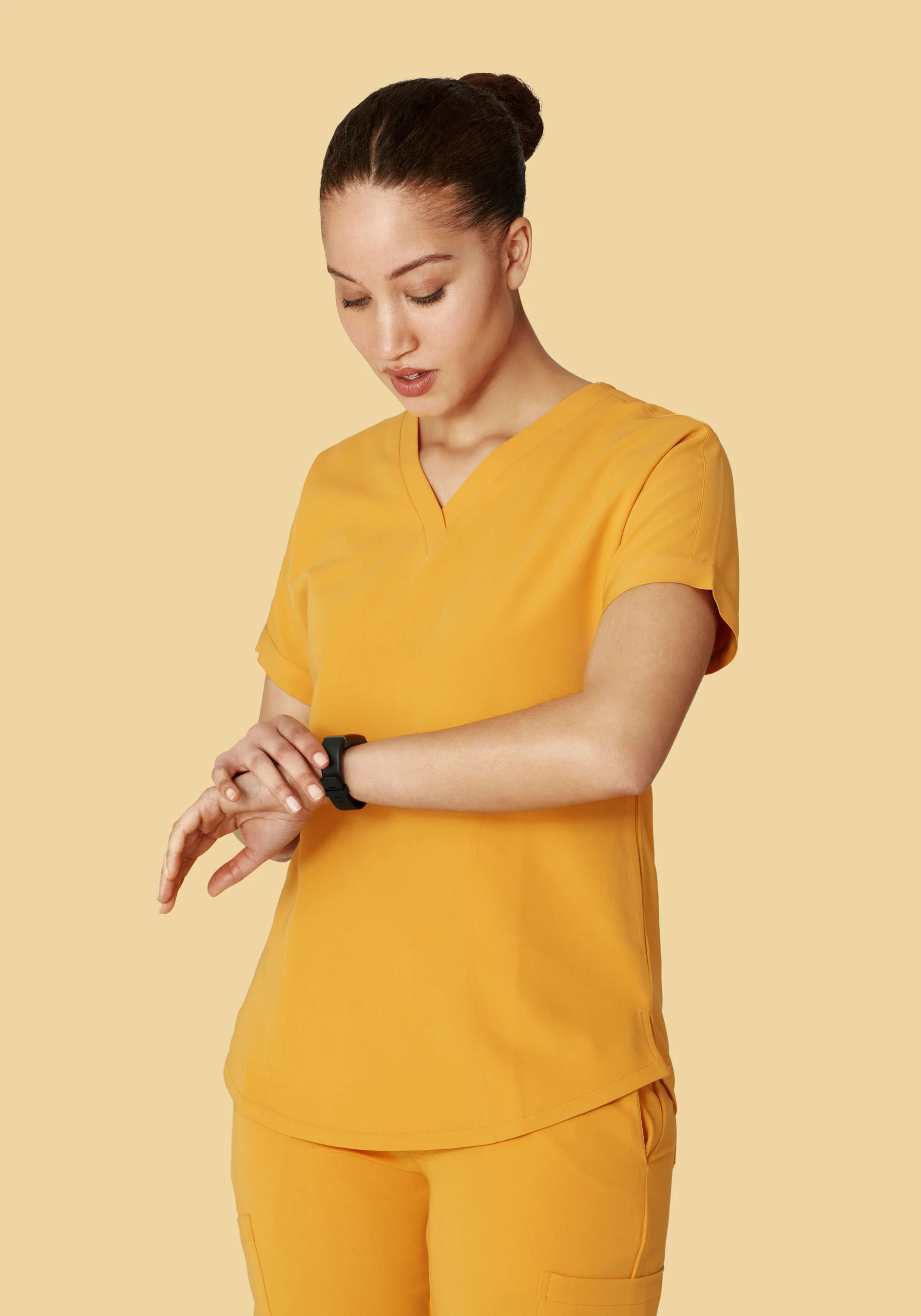 Oversized V Neck Top Honey - Image 5