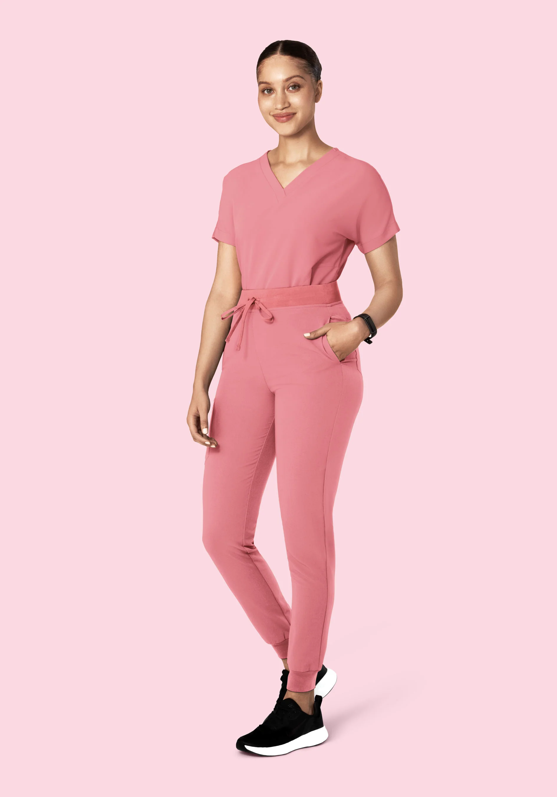 Oversized V Neck Top Peony - Image 12