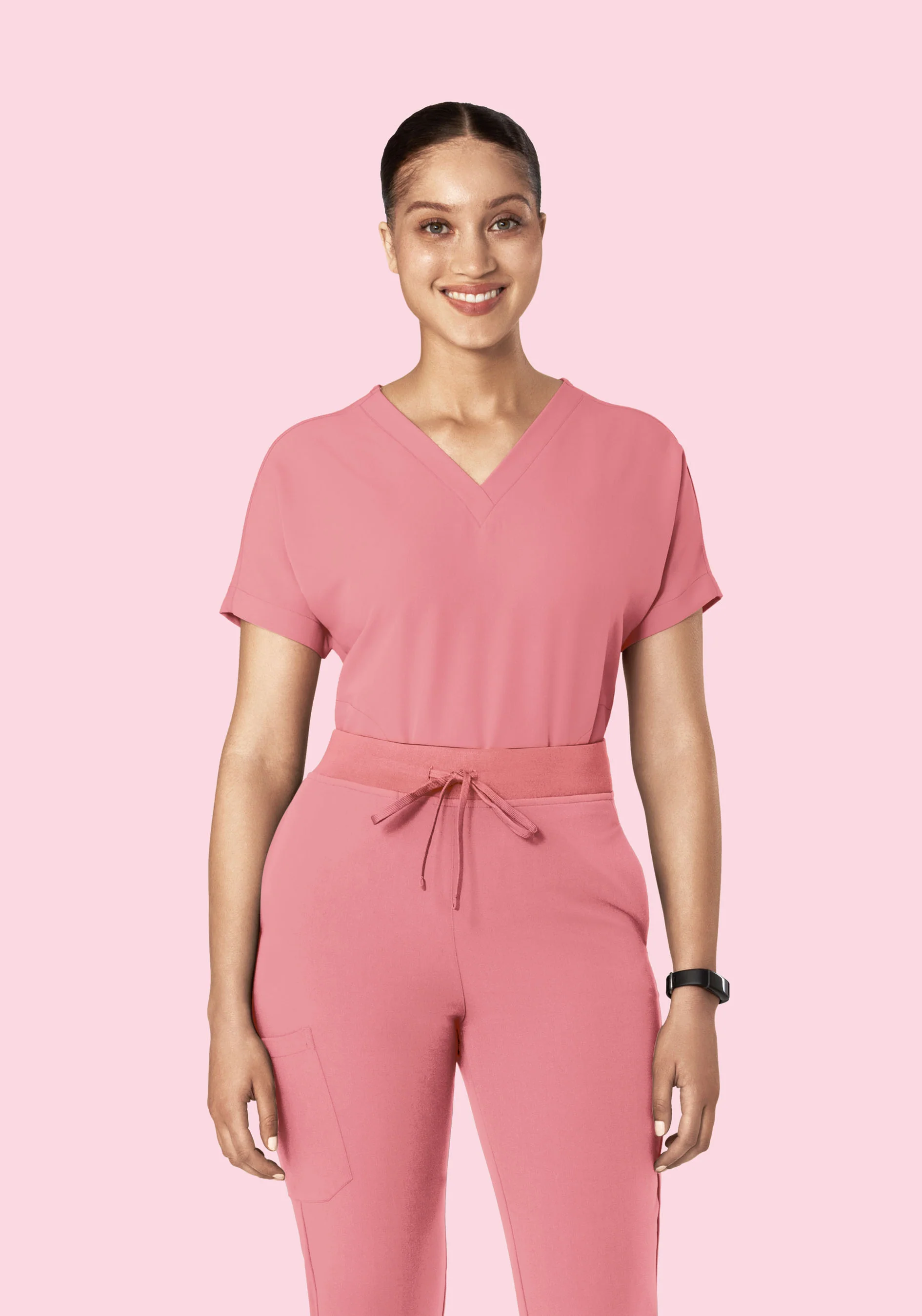 Oversized V Neck Top Peony - Image 3