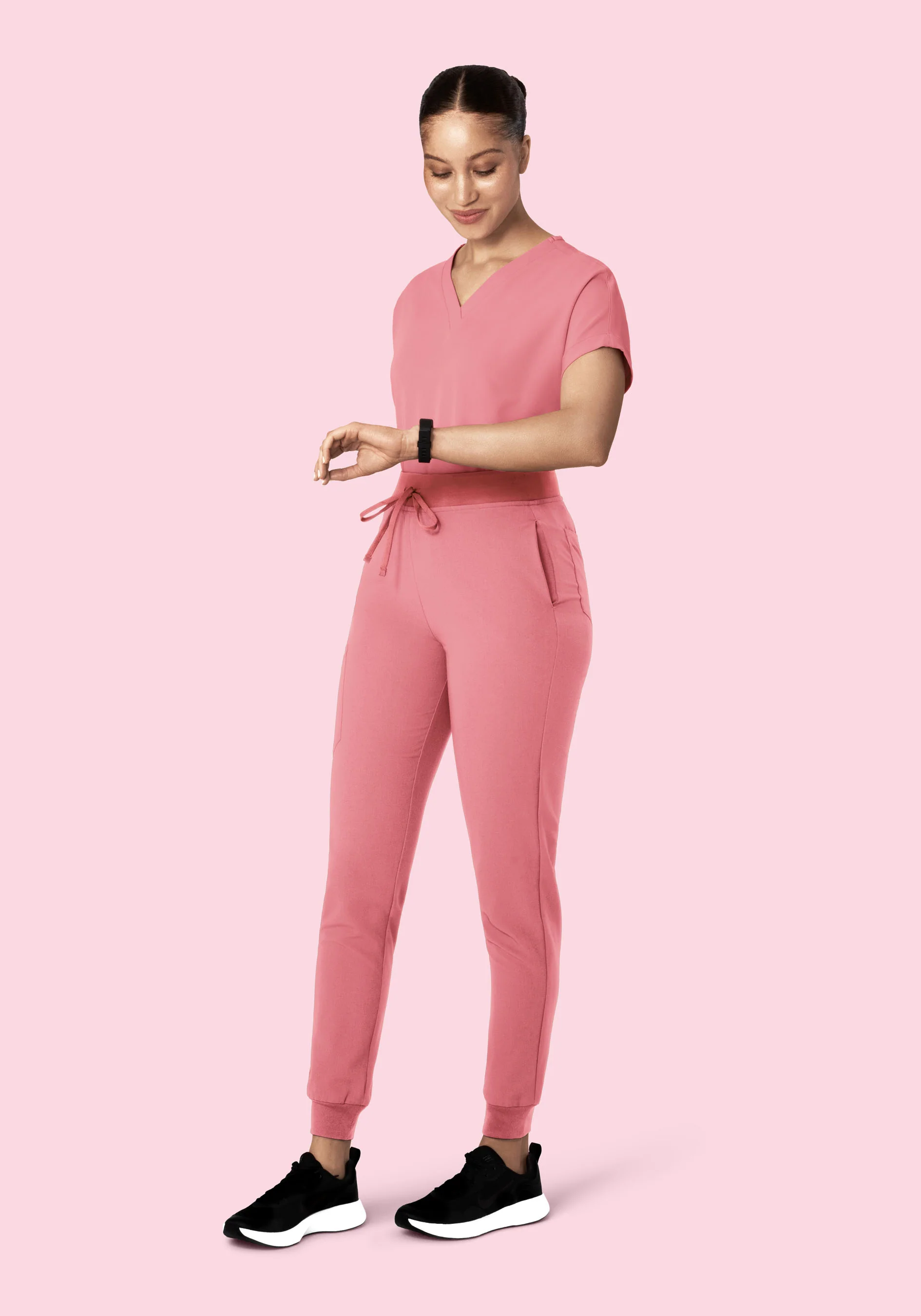 Oversized V Neck Top Peony - Image 4