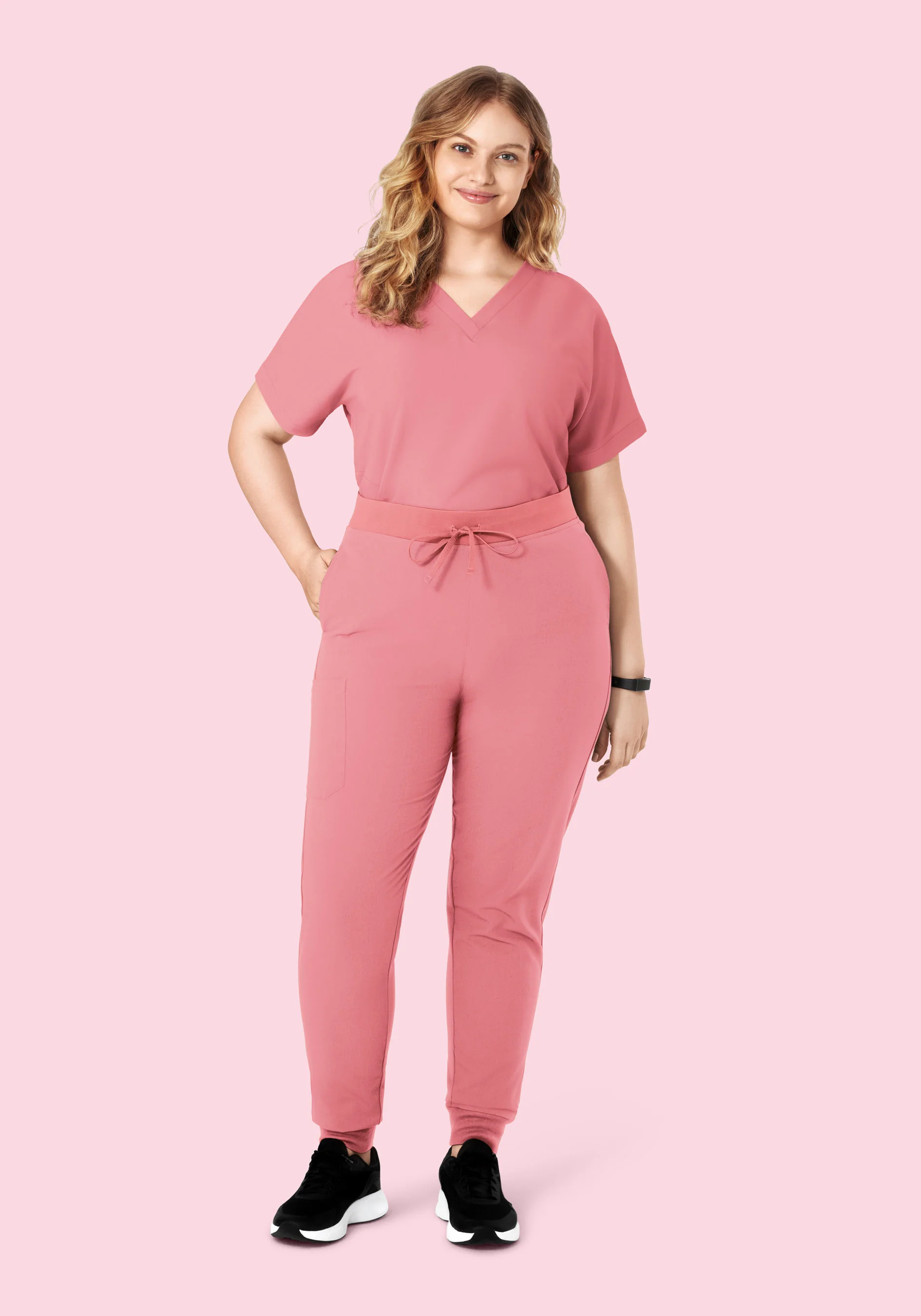 Oversized V Neck Top Peony - Image 9