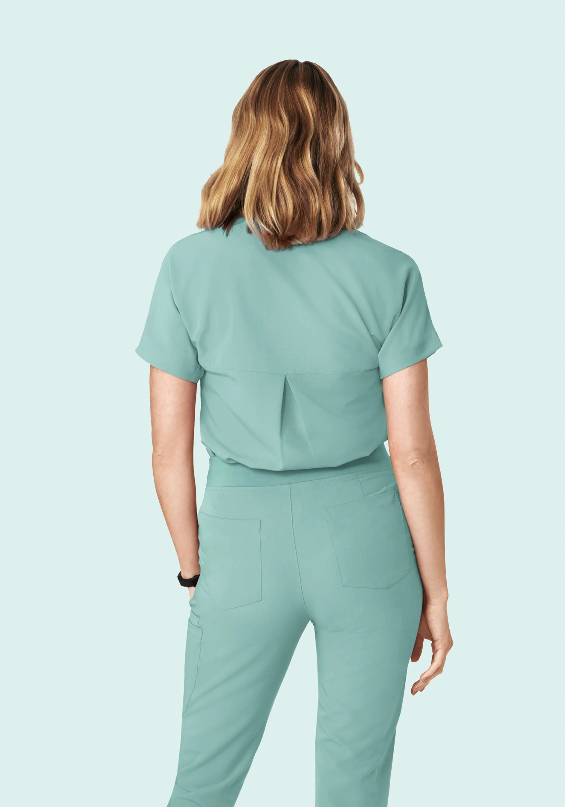 Oversized V Neck Top Tourmaline - Image 5