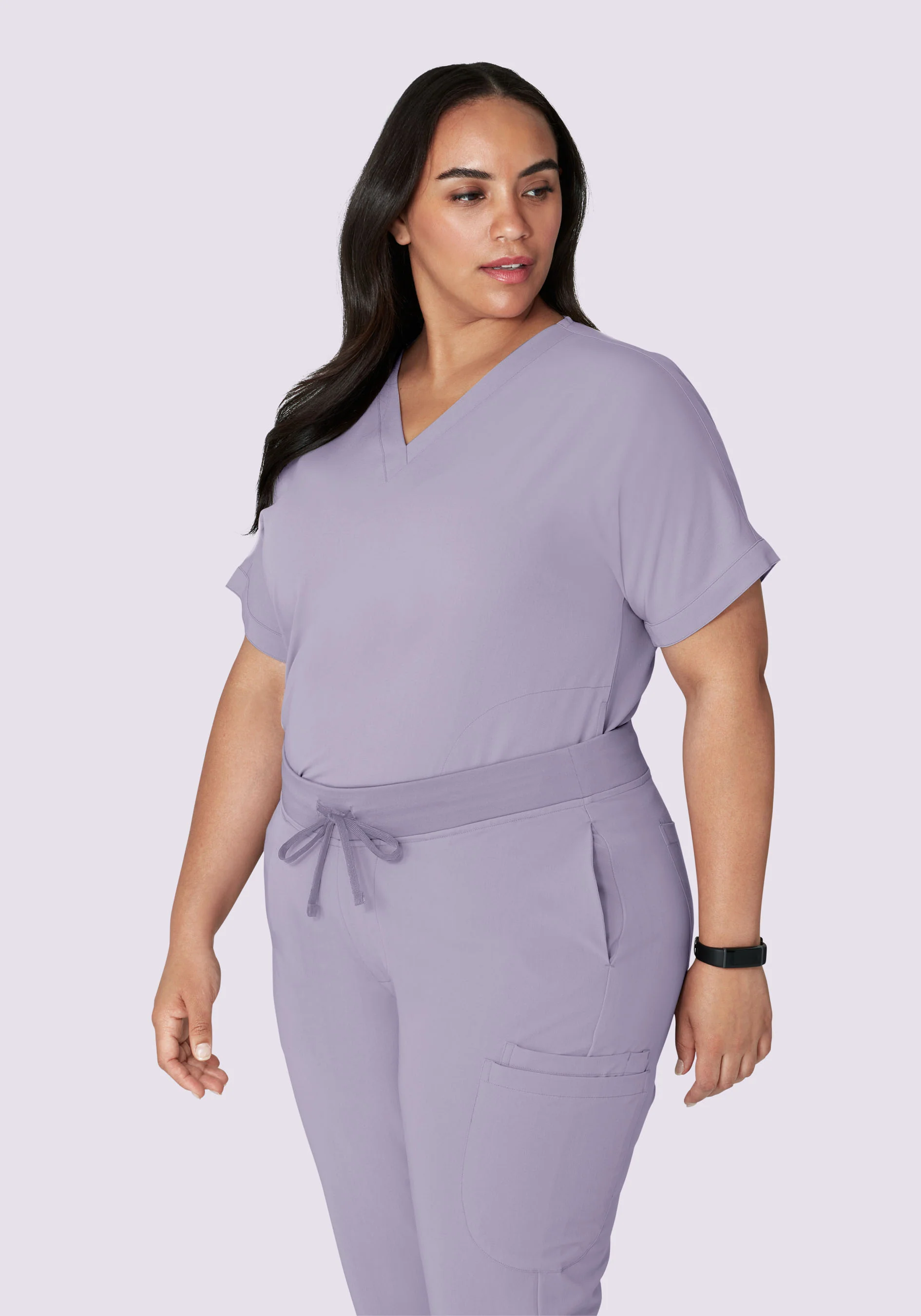 Oversized V Neck Top Ube - Image 10