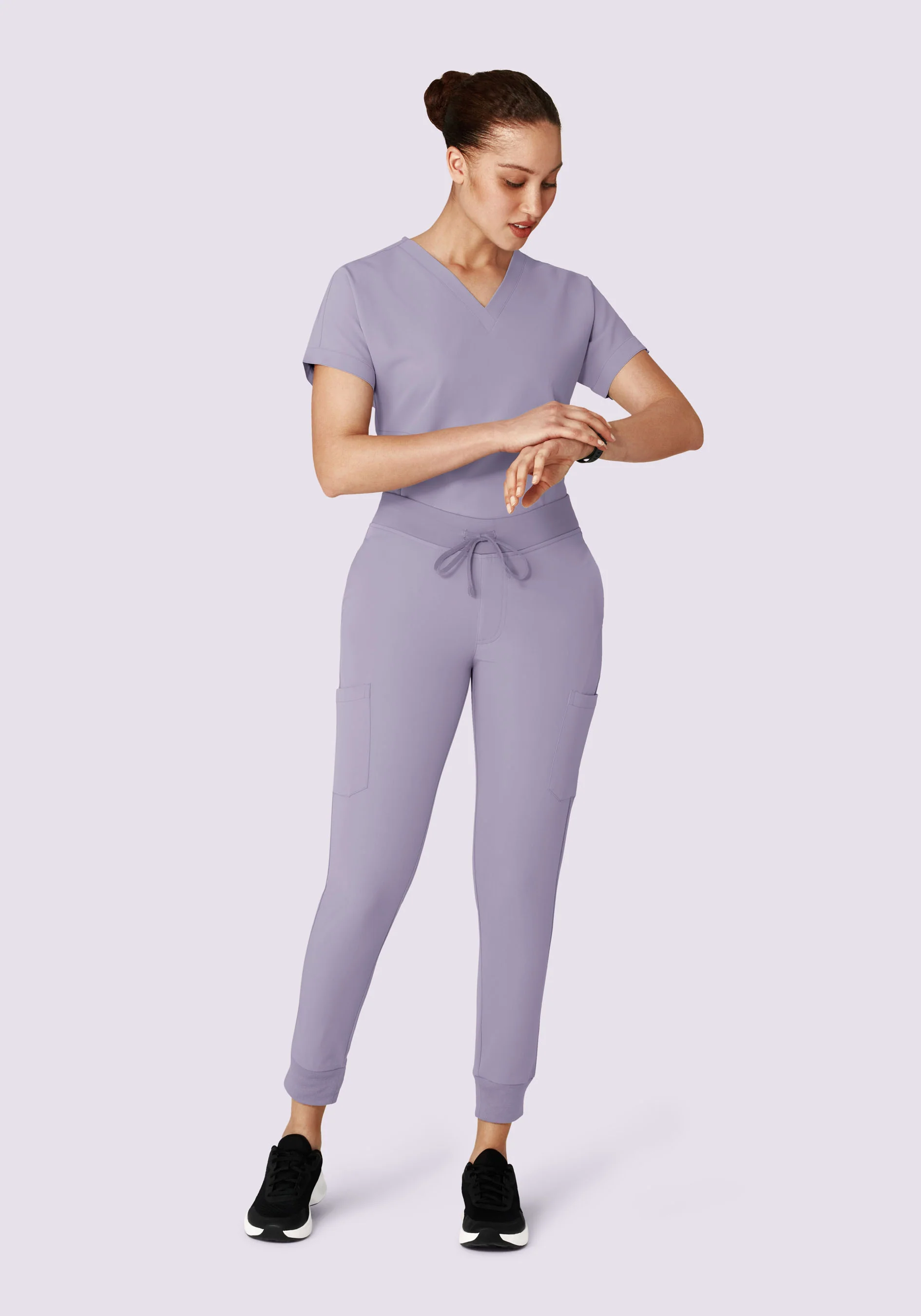 Oversized V Neck Top Ube - Image 3