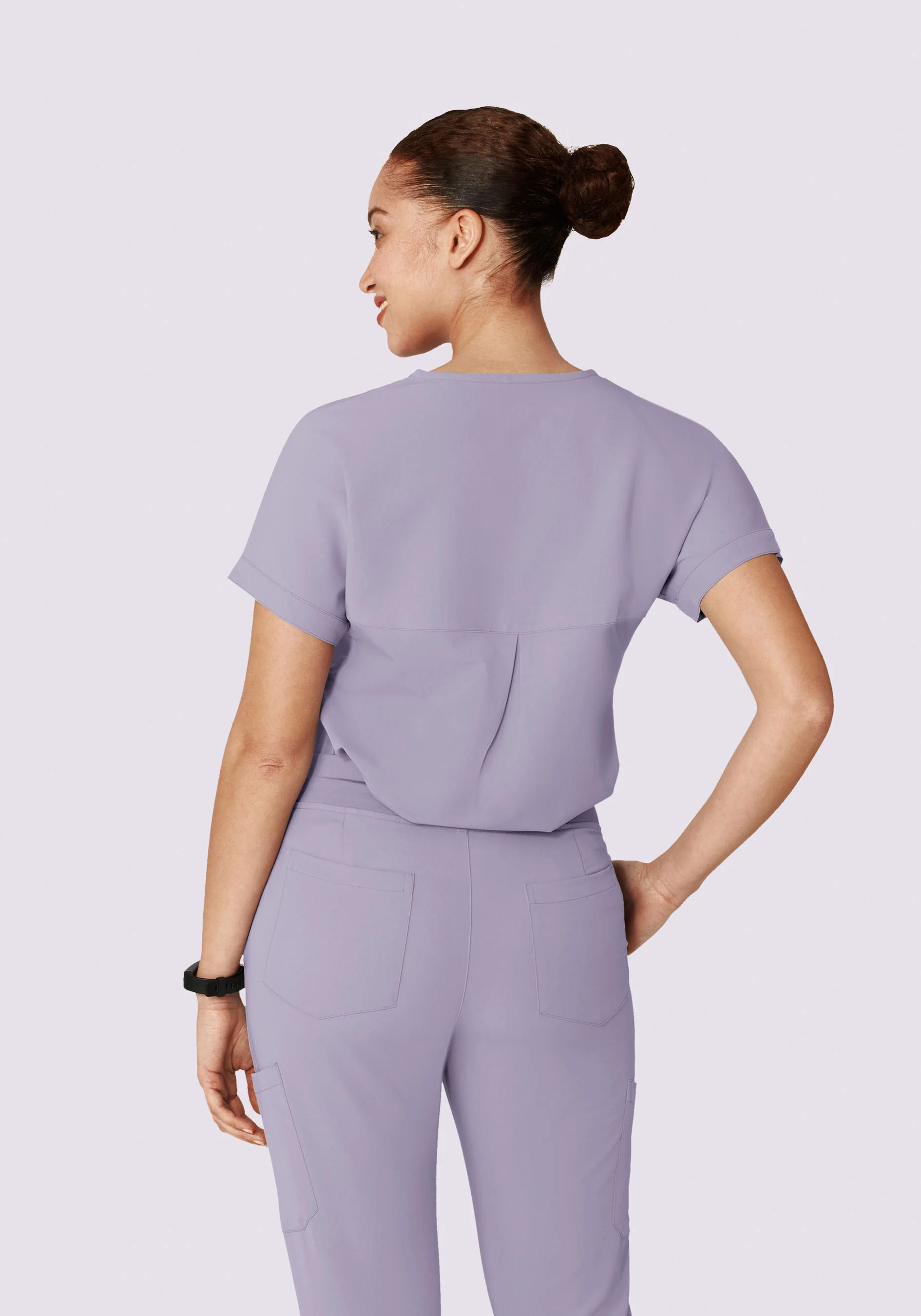 Oversized V Neck Top Ube - Image 4