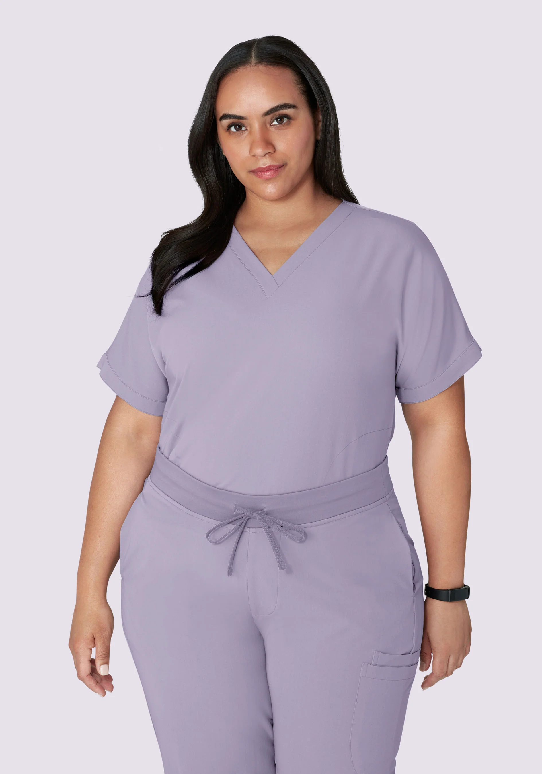 Oversized V Neck Top Ube - Image 7