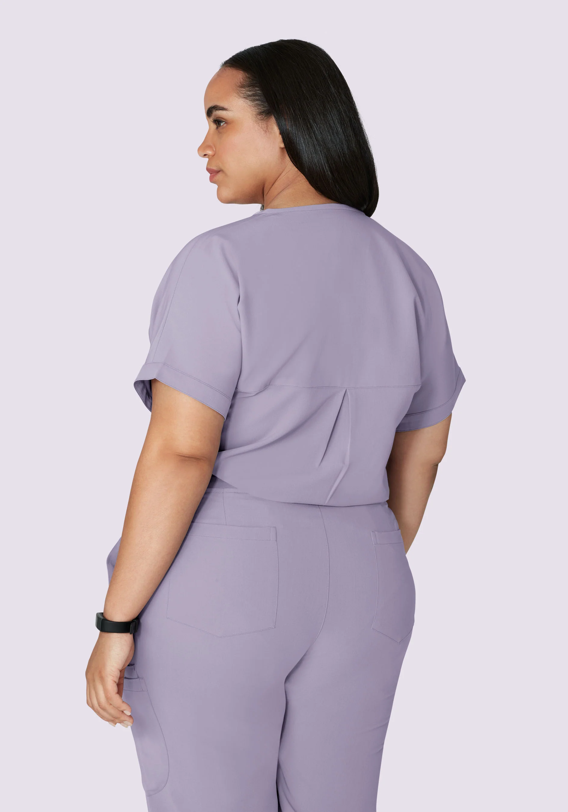 Oversized V Neck Top Ube - Image 8