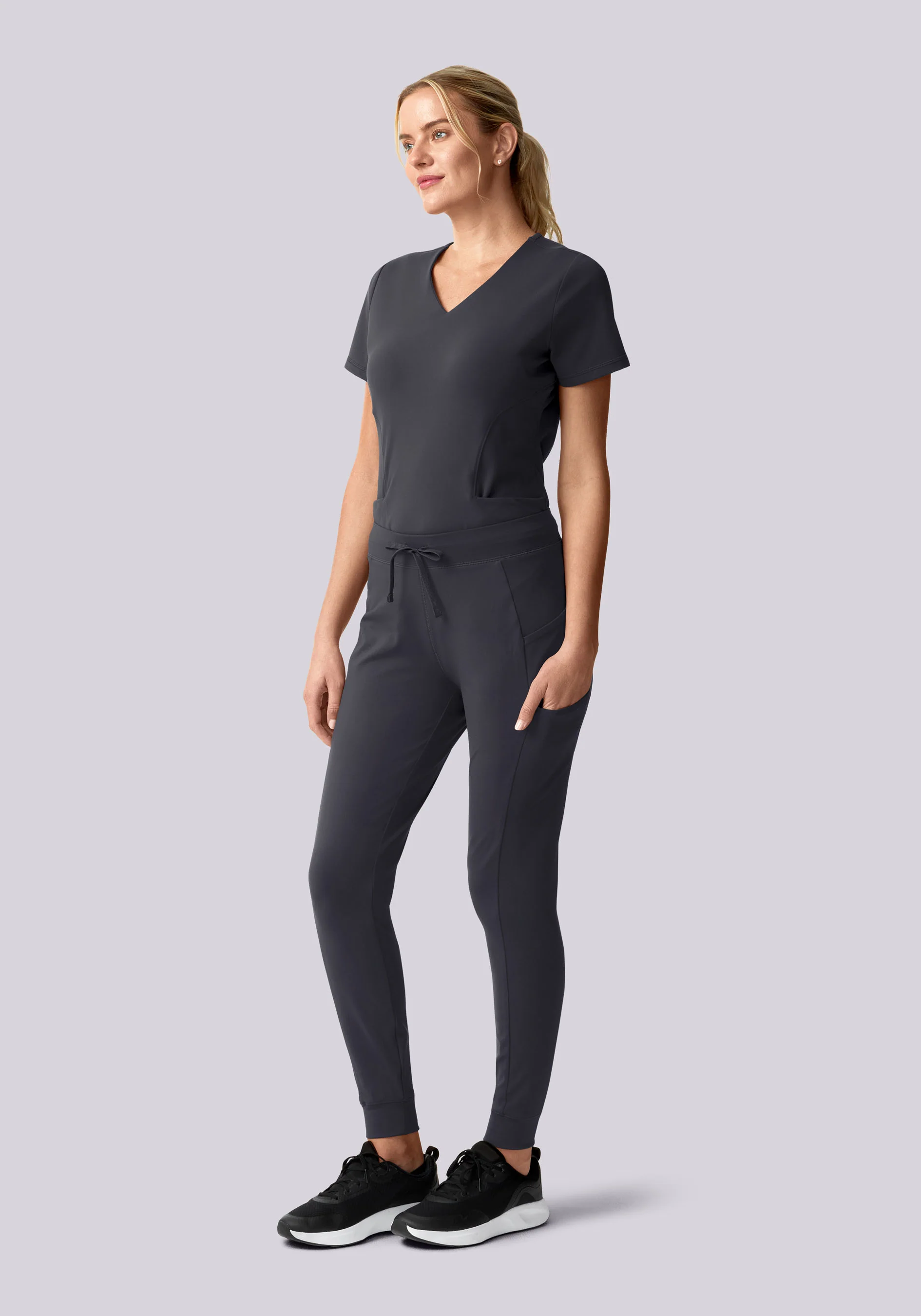 Soft Stretch Joggers Pewter - Image 2