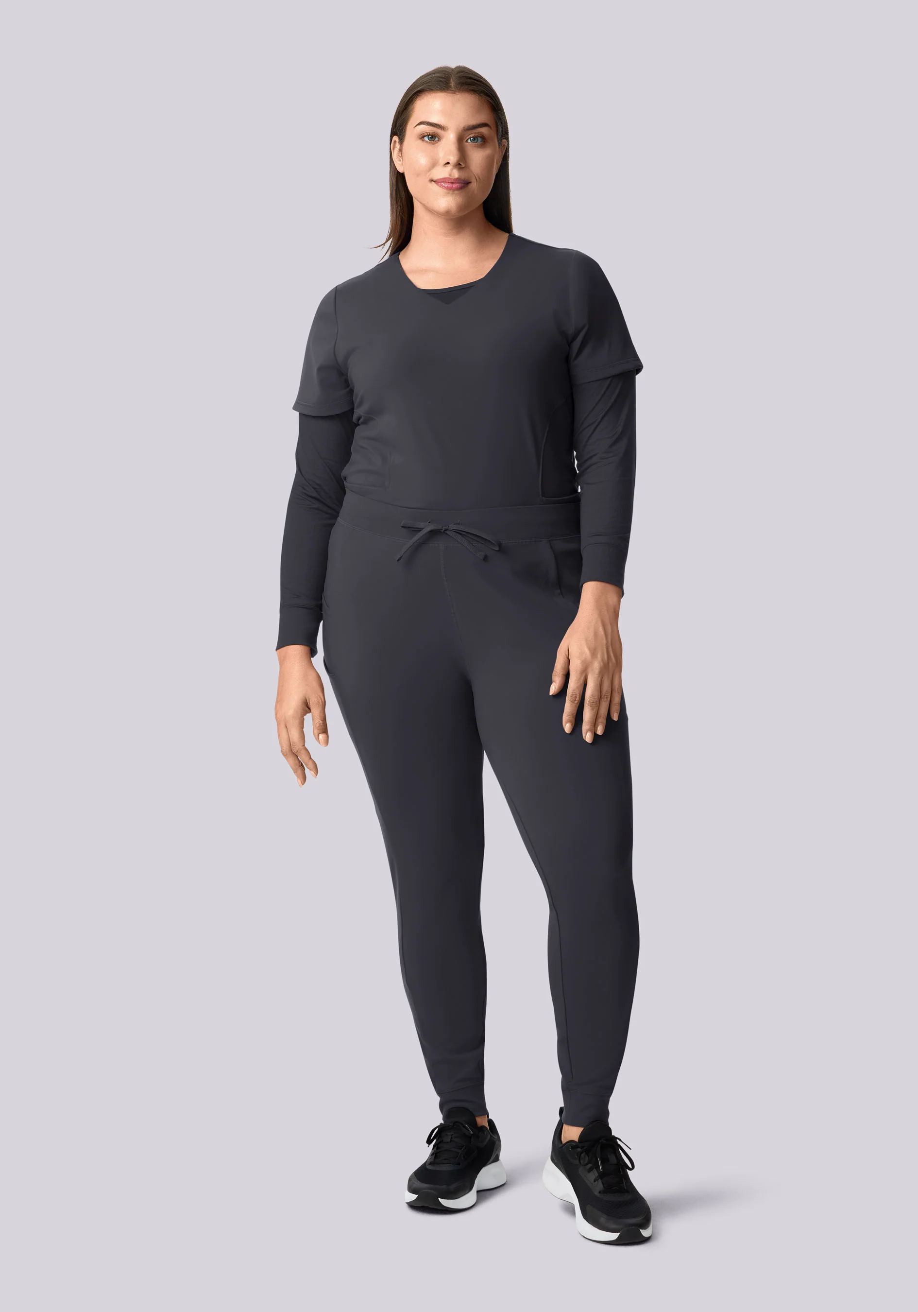 Soft Stretch Joggers Pewter - Image 4
