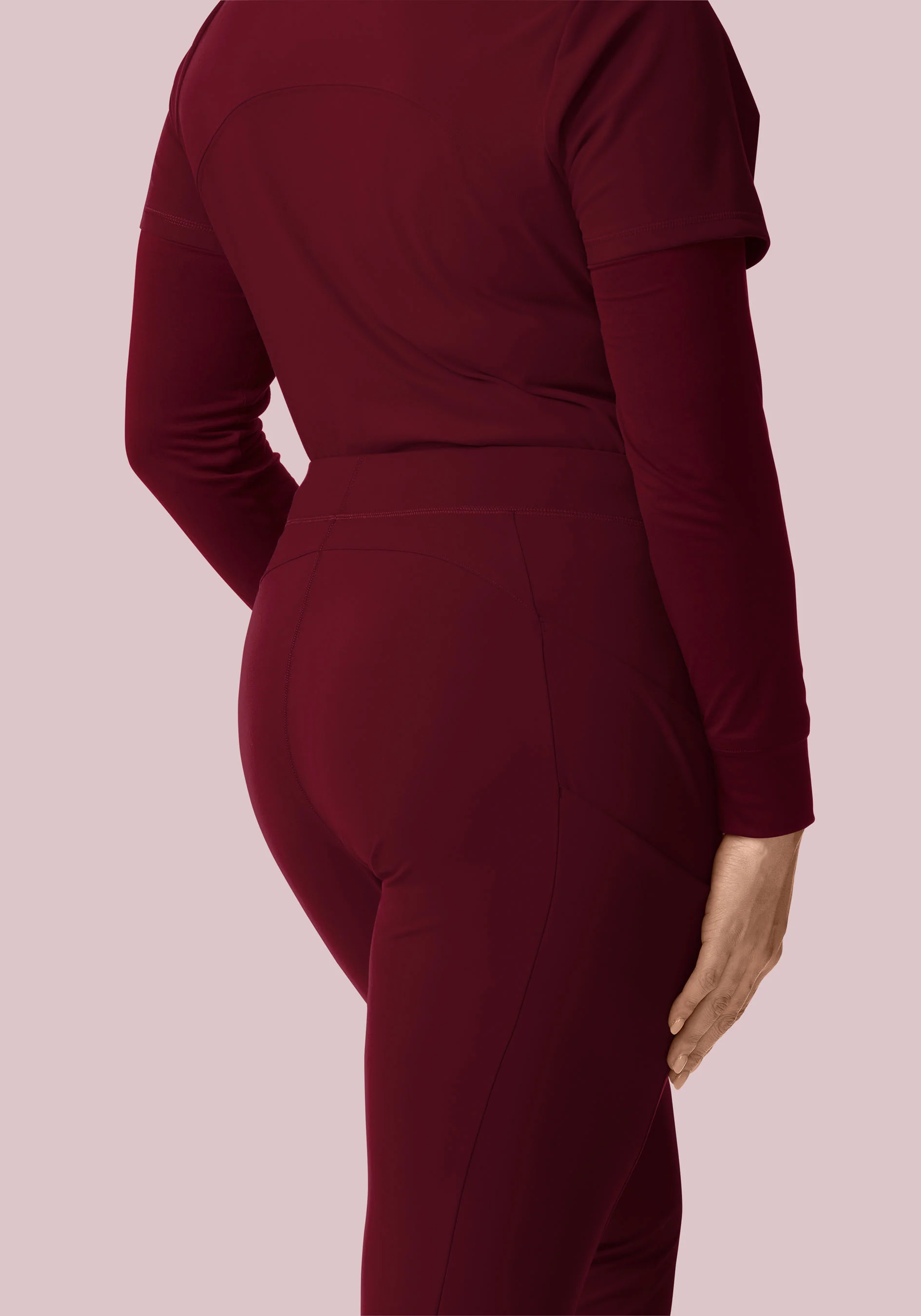 Soft Stretch Joggers Wine - Image 9