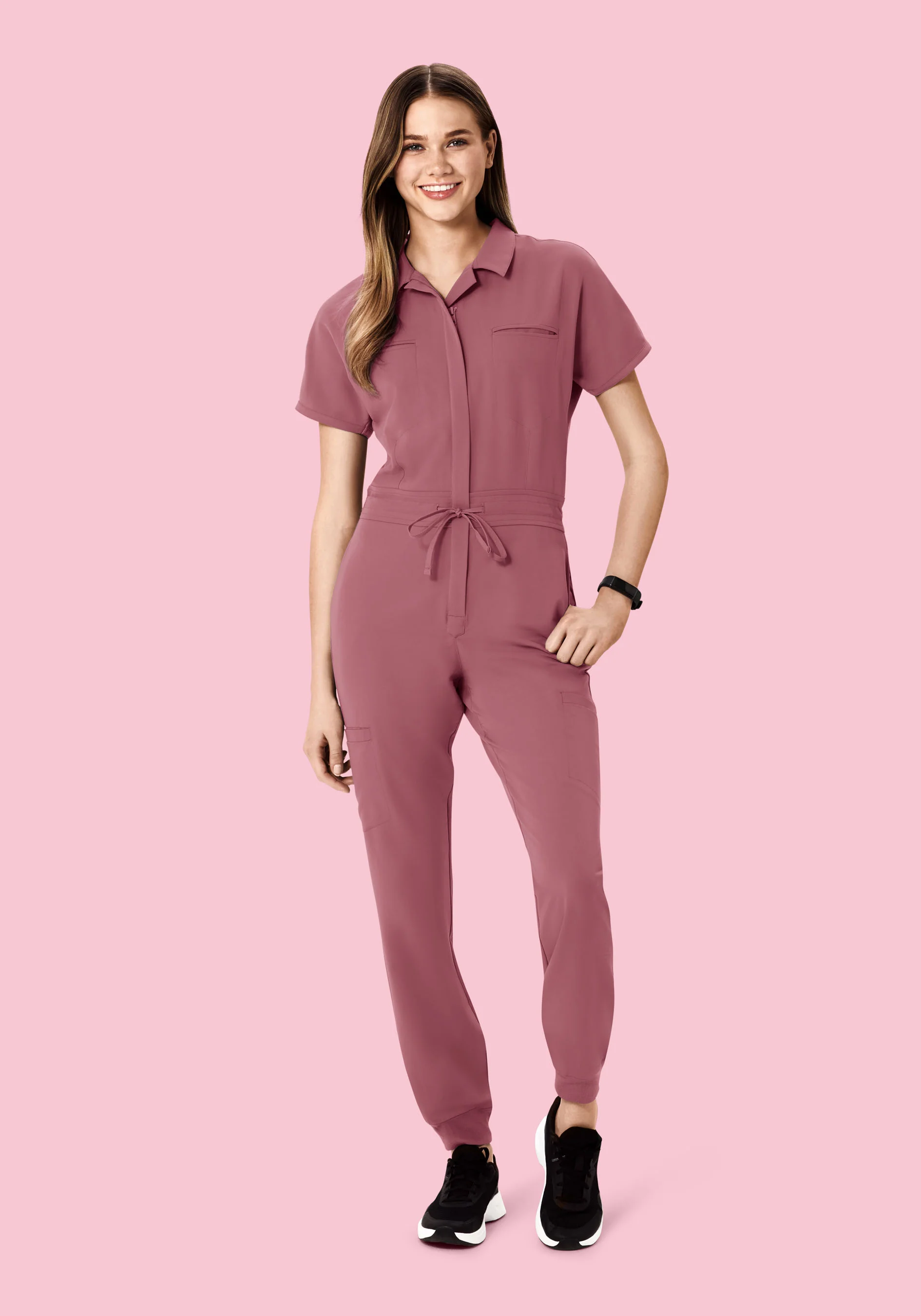 Women's Jumpsuit Mauve - Image 4