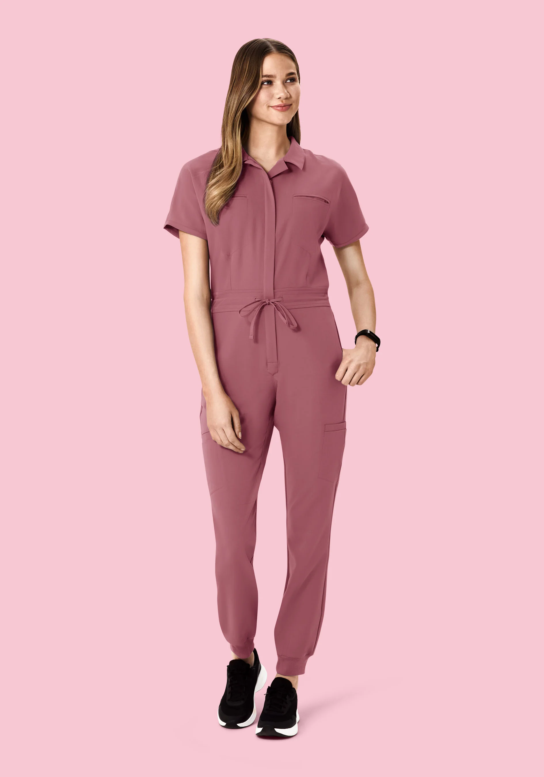 Women's Jumpsuit Mauve - Image 6