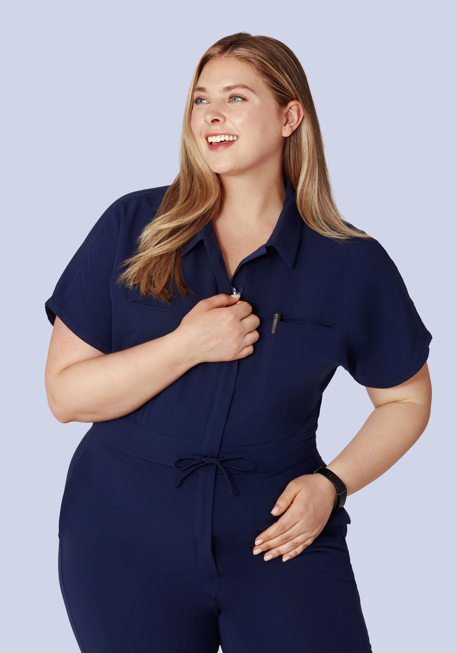Women's Jumpsuit Navy - Image 9