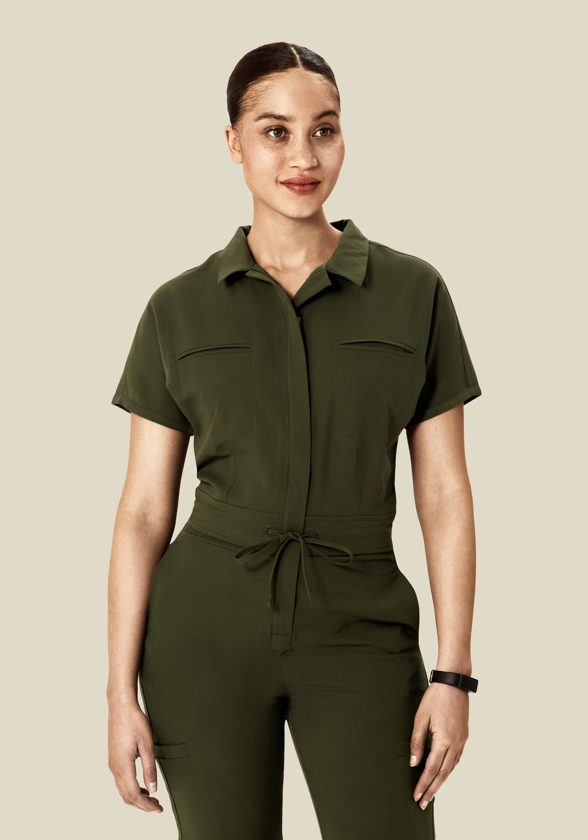 Women's Jumpsuit Olive - Image 4