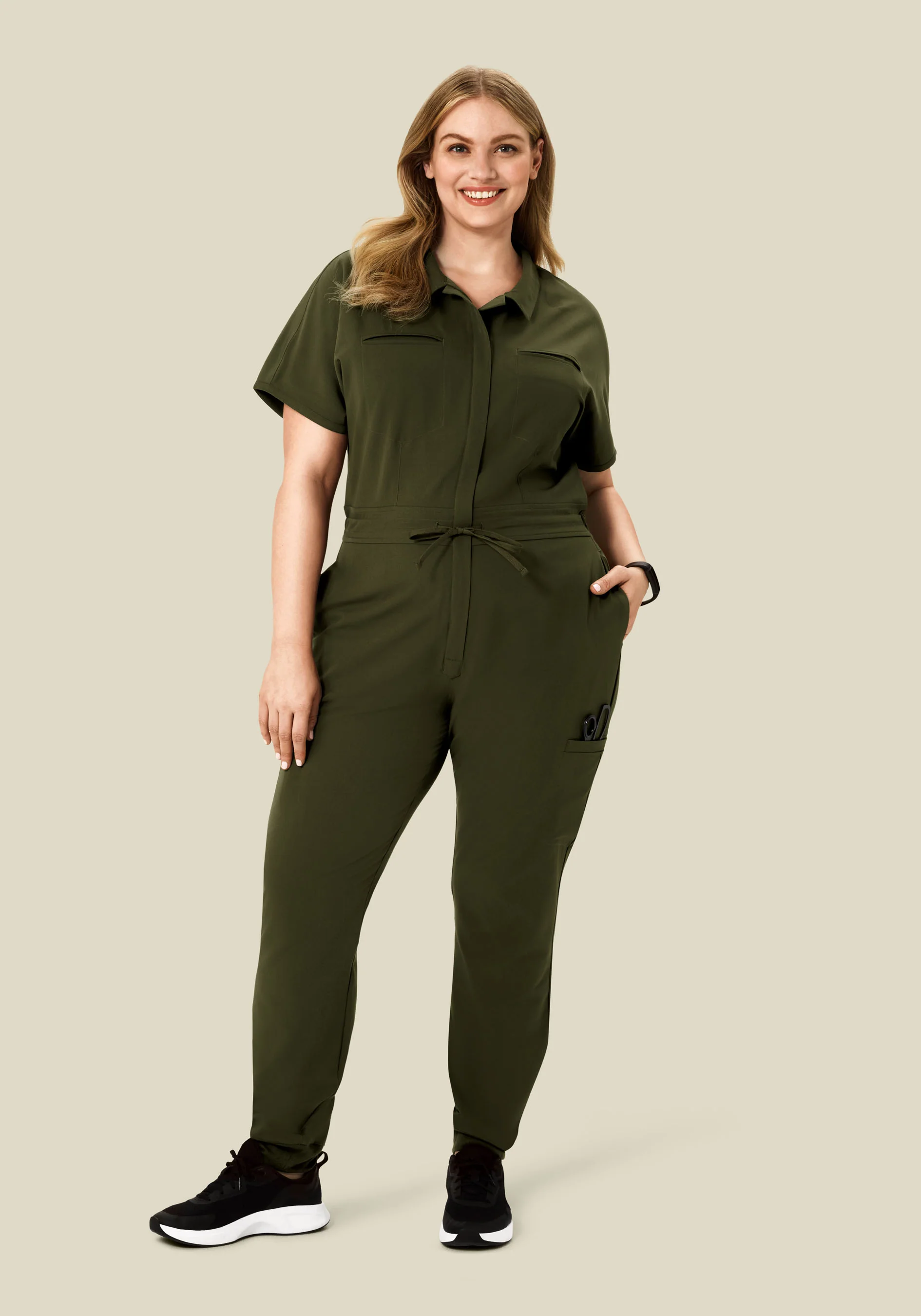 Women's Jumpsuit Olive - Image 5