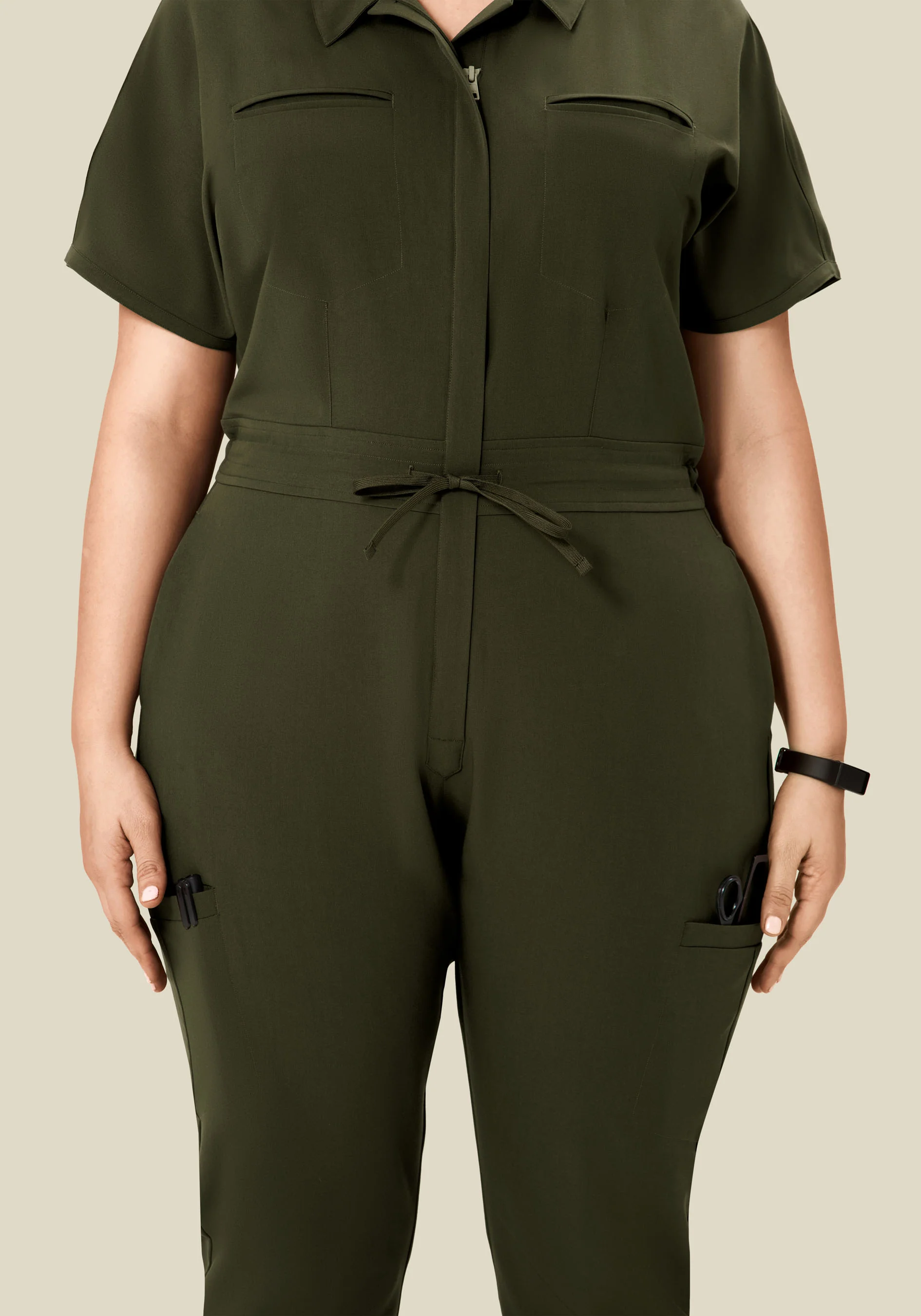 Women's Jumpsuit Olive - Image 6