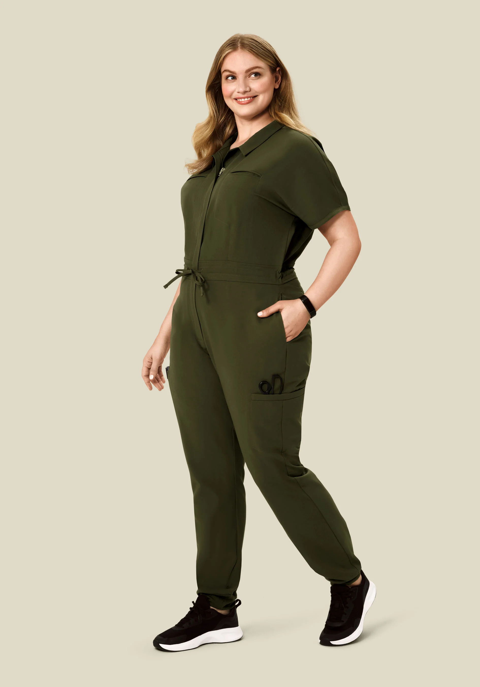 Women's Jumpsuit Olive - Image 7
