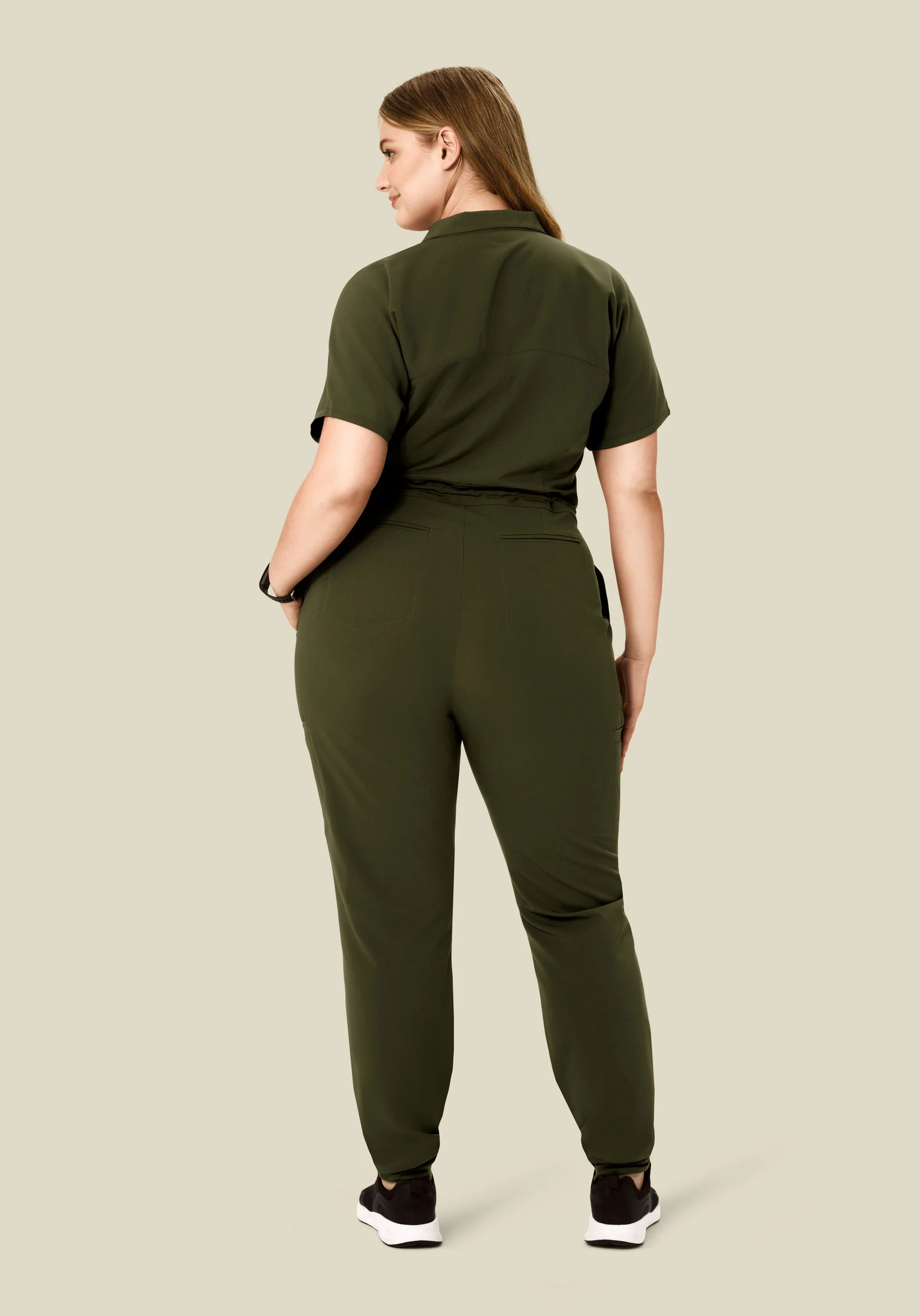 Women's Jumpsuit Olive - Image 8