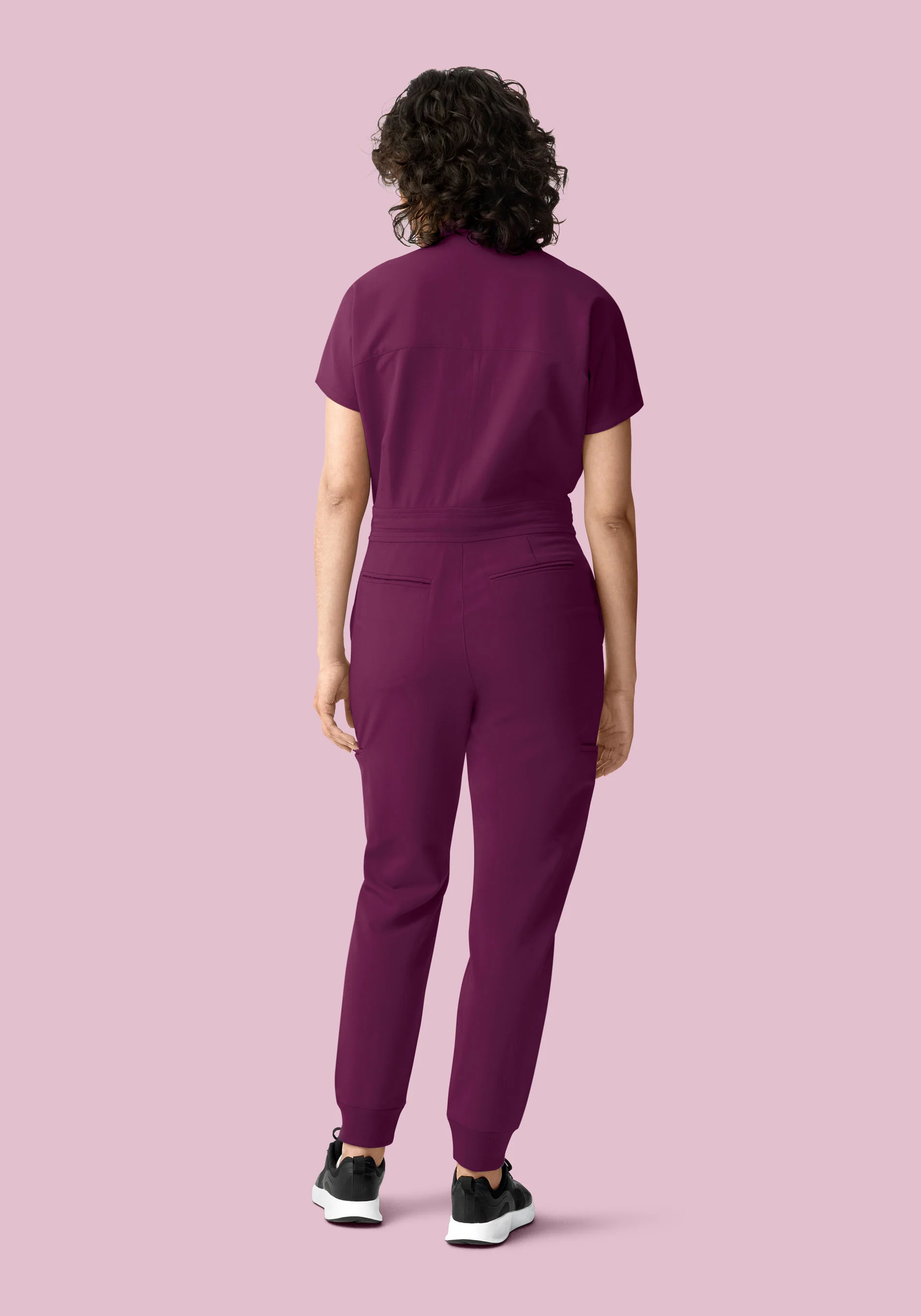 Women's Jumpsuit Plum - Image 4