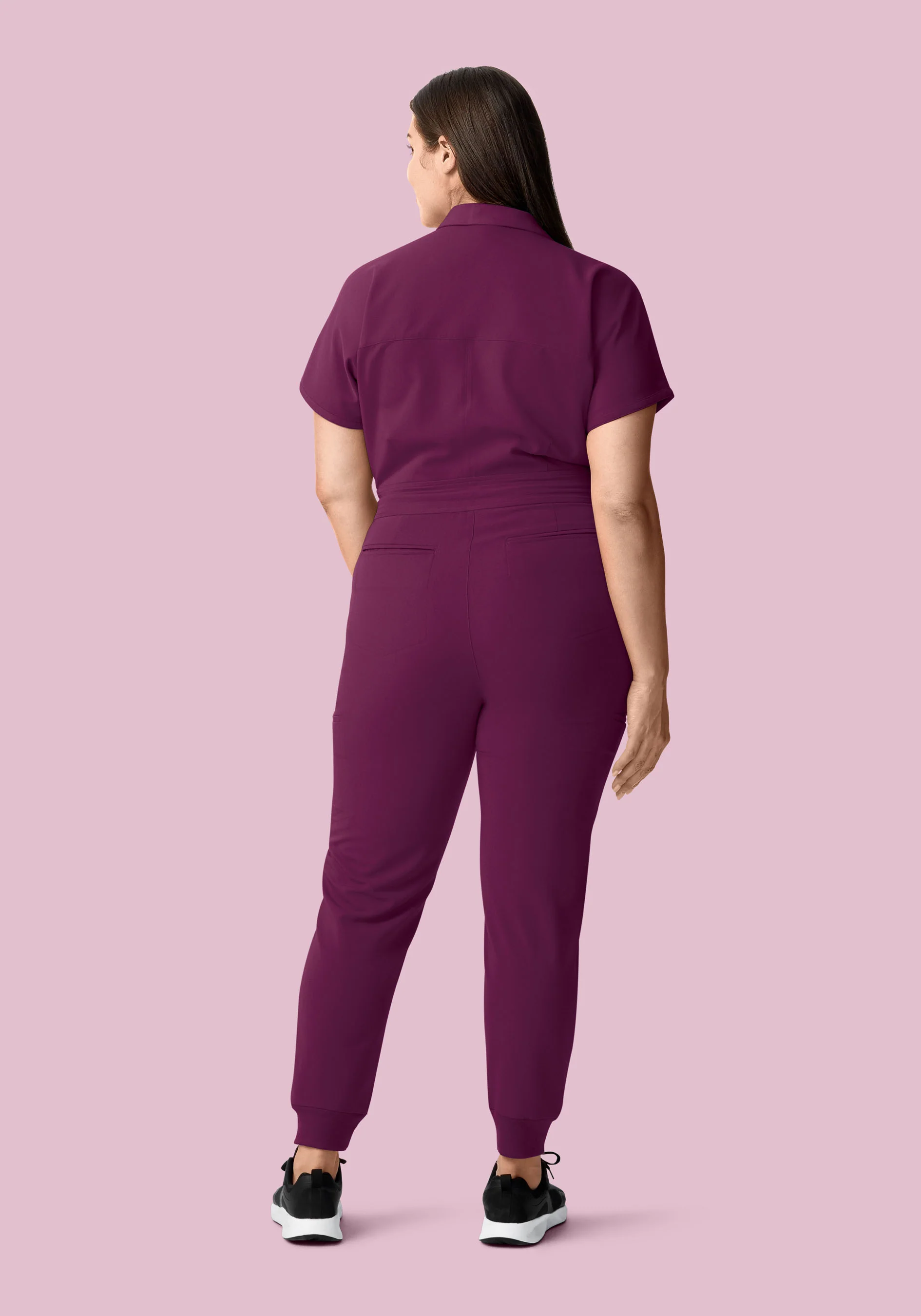 Women's Jumpsuit Plum - Image 6