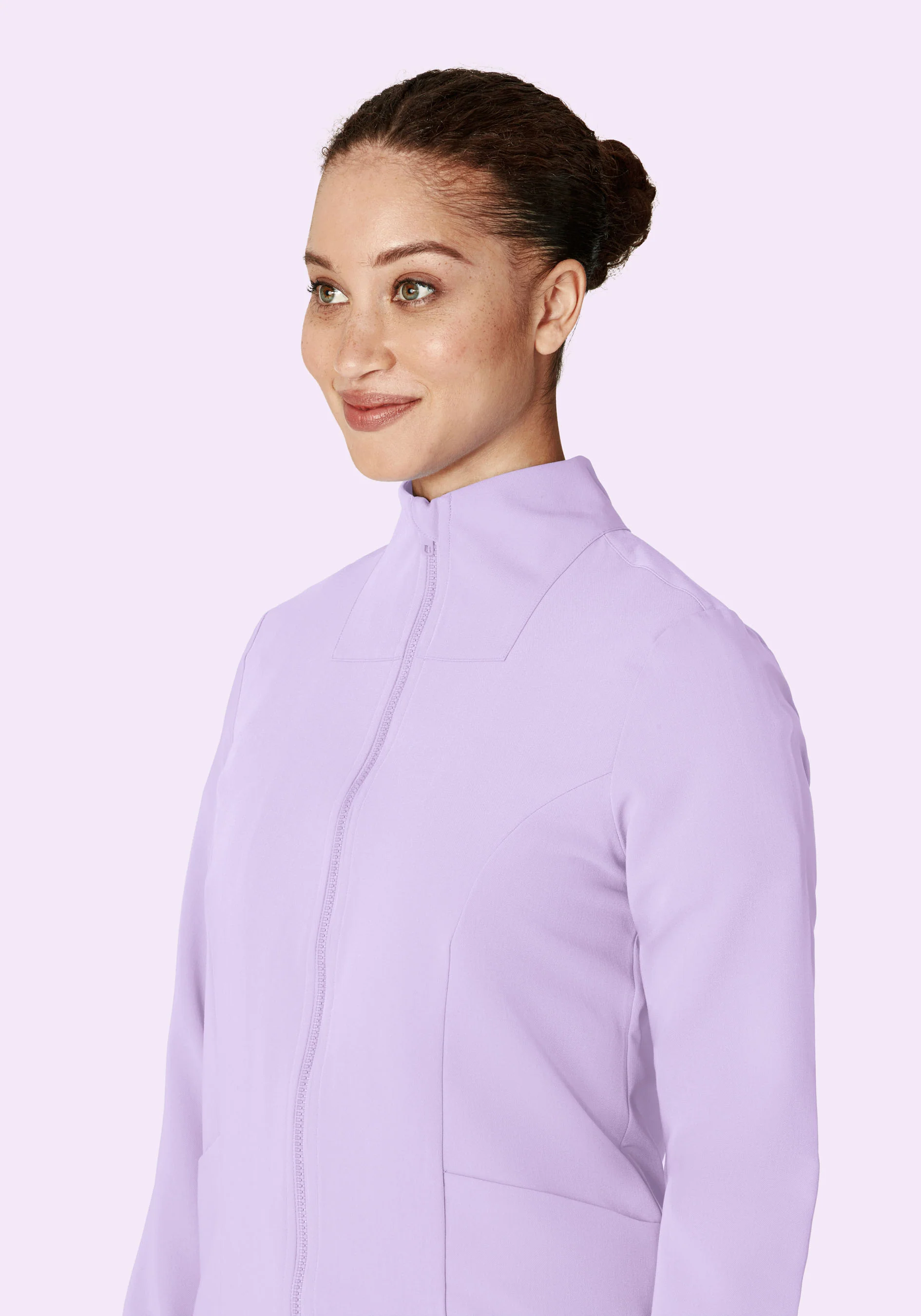 Women's Modern Scrub Jacket Cool Lavender - Image 3