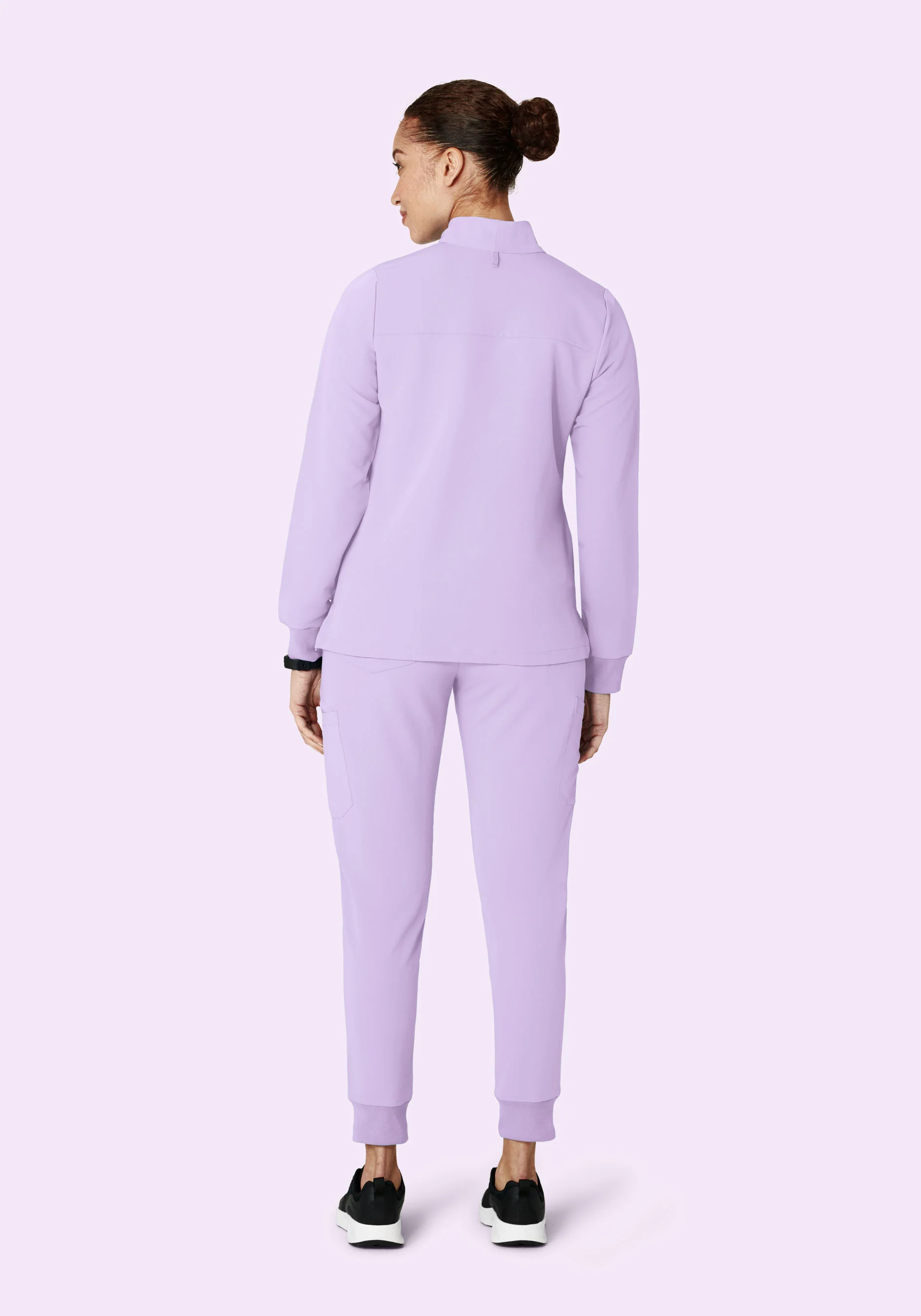 Women's Modern Scrub Jacket Cool Lavender - Image 5