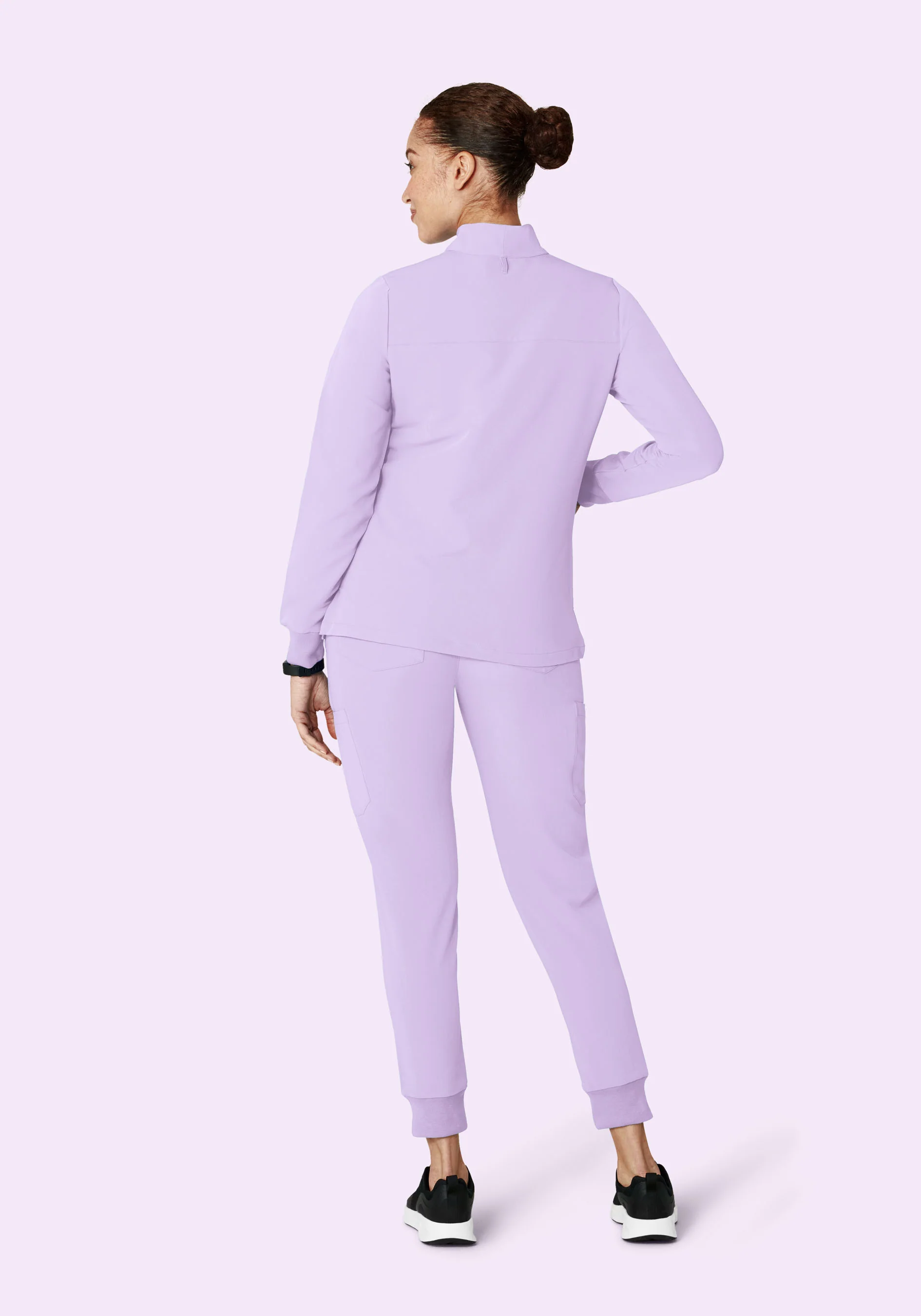 Women's Modern Scrub Jacket Cool Lavender - Image 6