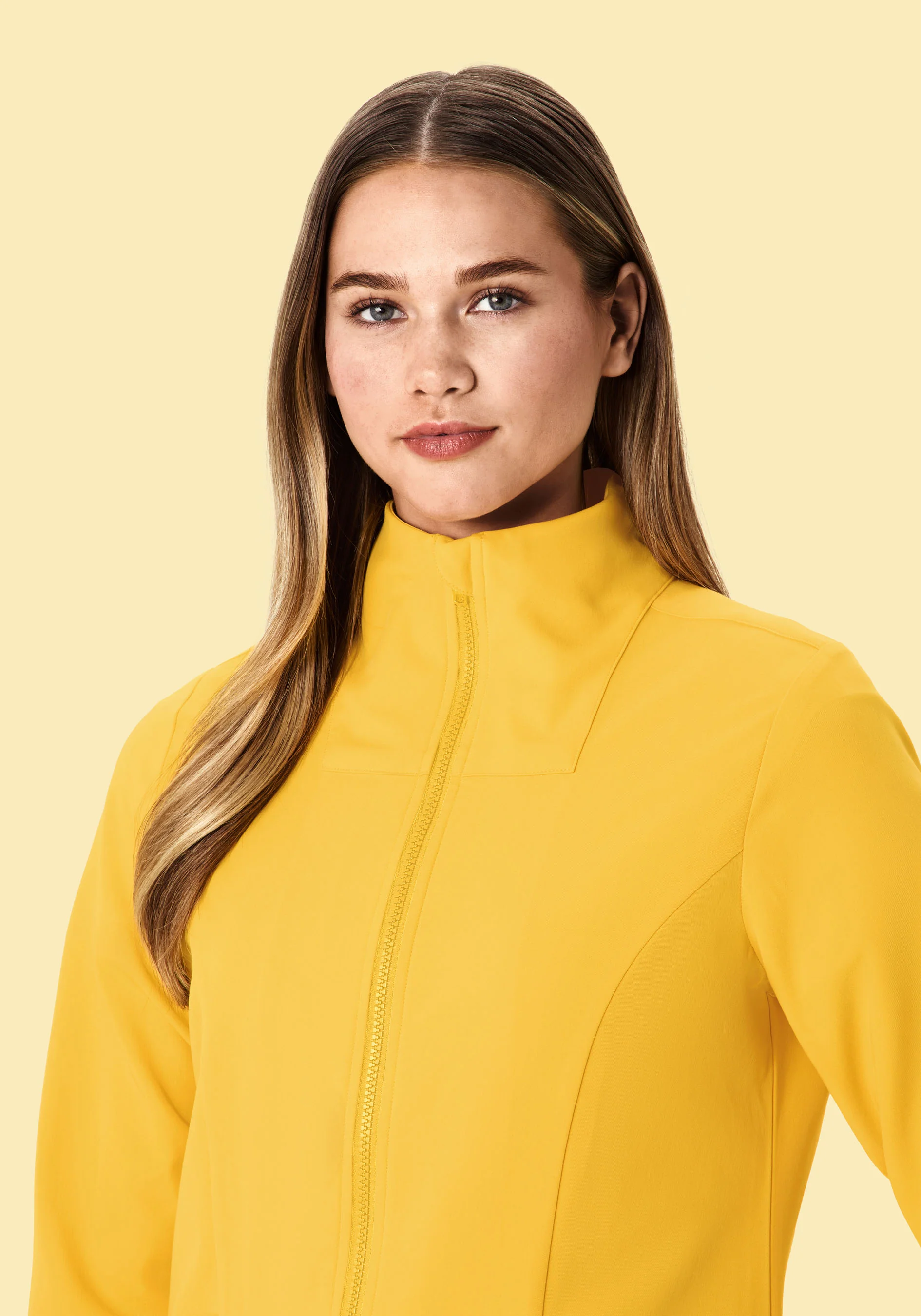 Women's Modern Scrub Jacket Daffodil - Image 3