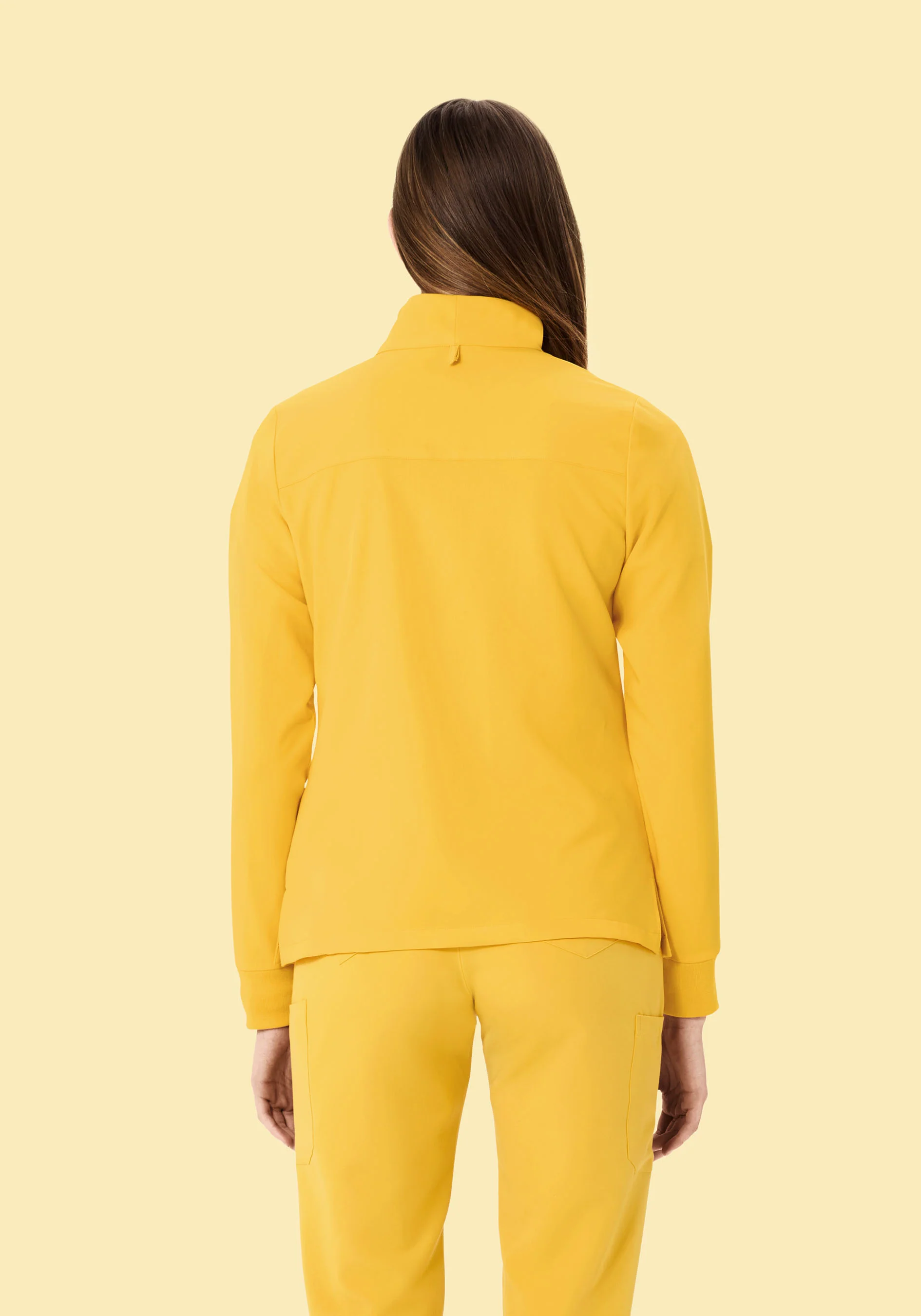 Women's Modern Scrub Jacket Daffodil - Image 4