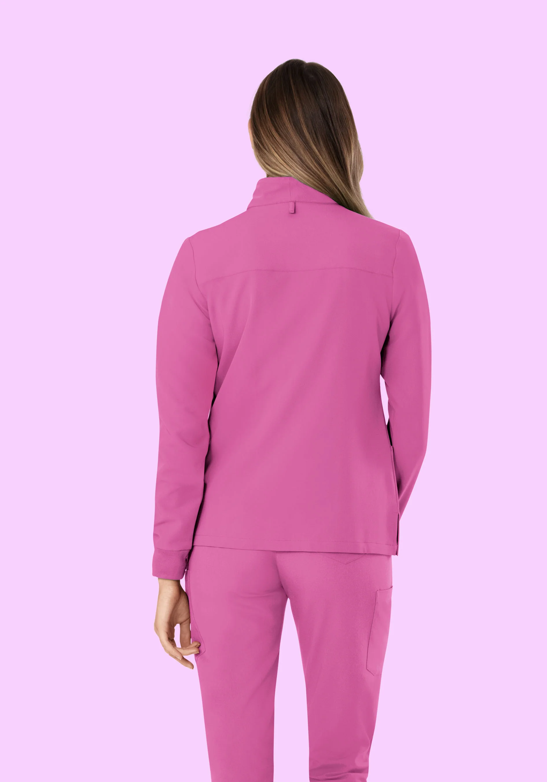 Women's Modern Scrub Jacket Dahlia - Image 5