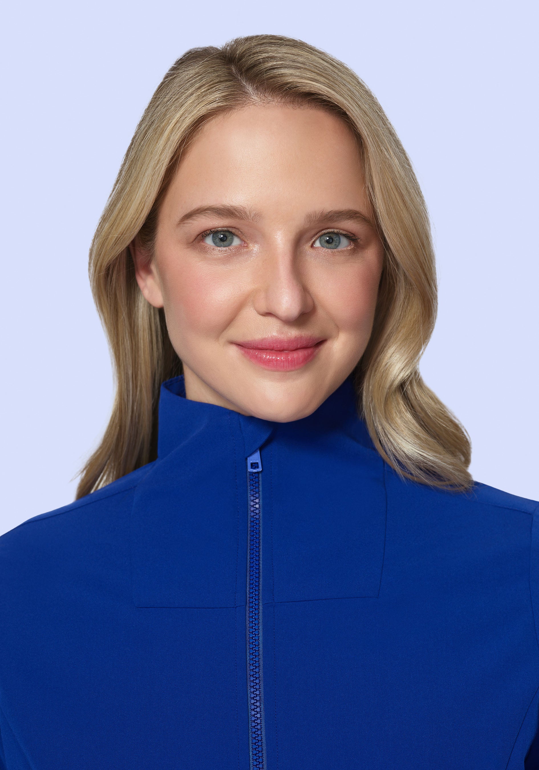 Women's Modern Scrub Jacket Galaxy Blue - Image 3