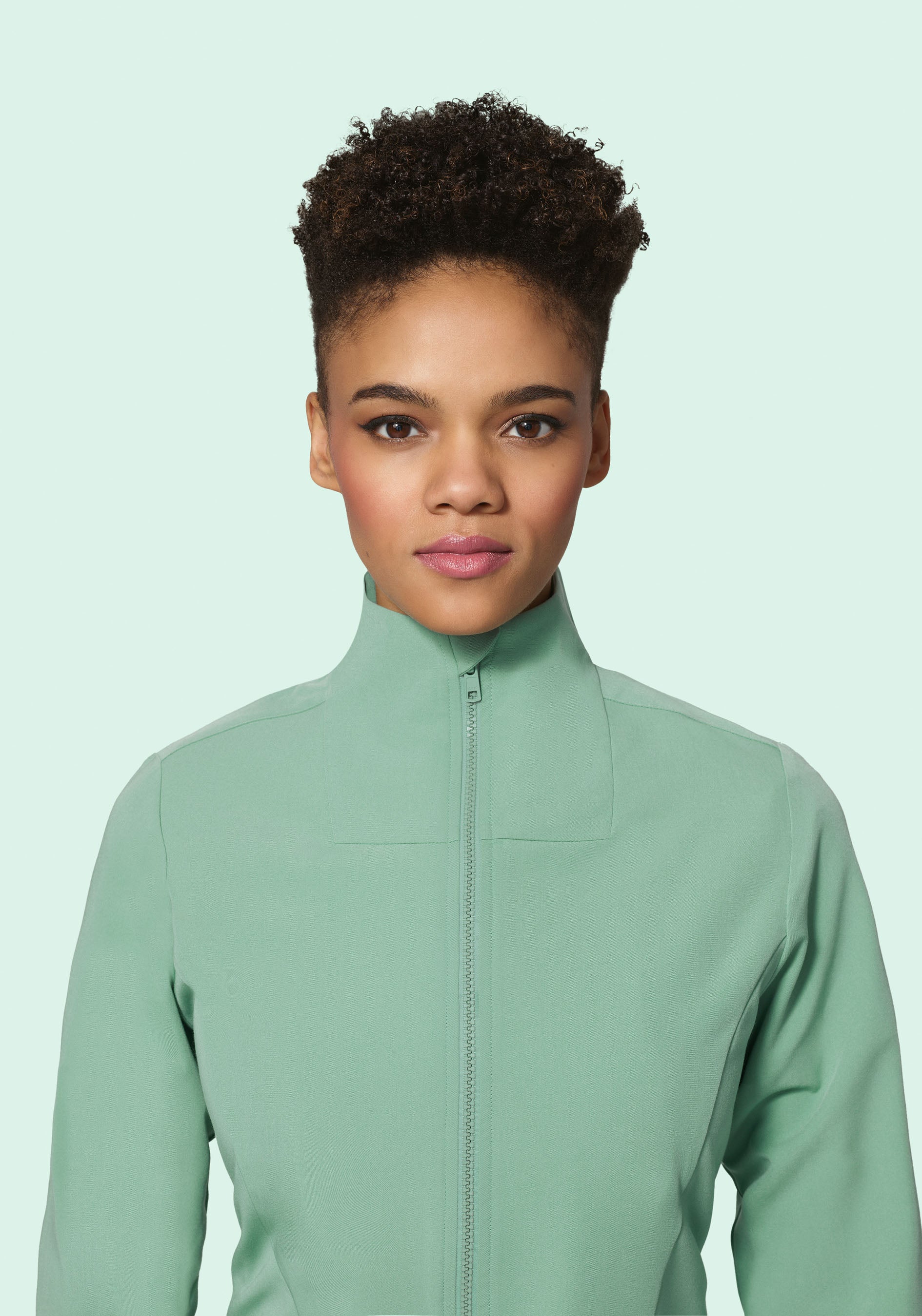 Women's Modern Scrub Jacket Jade - Image 3