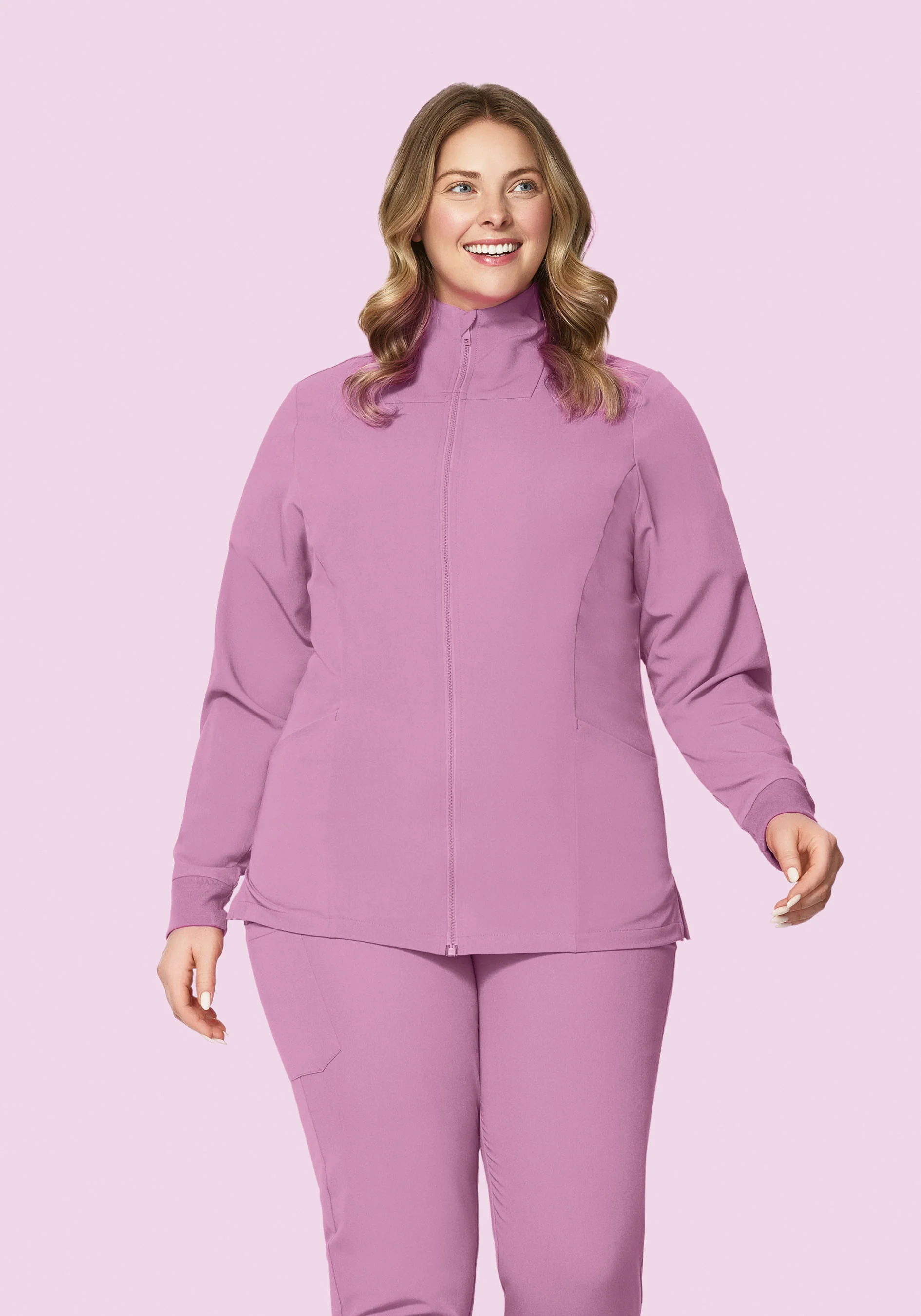 Women's Modern Scrub Jacket Lilac - Image 5