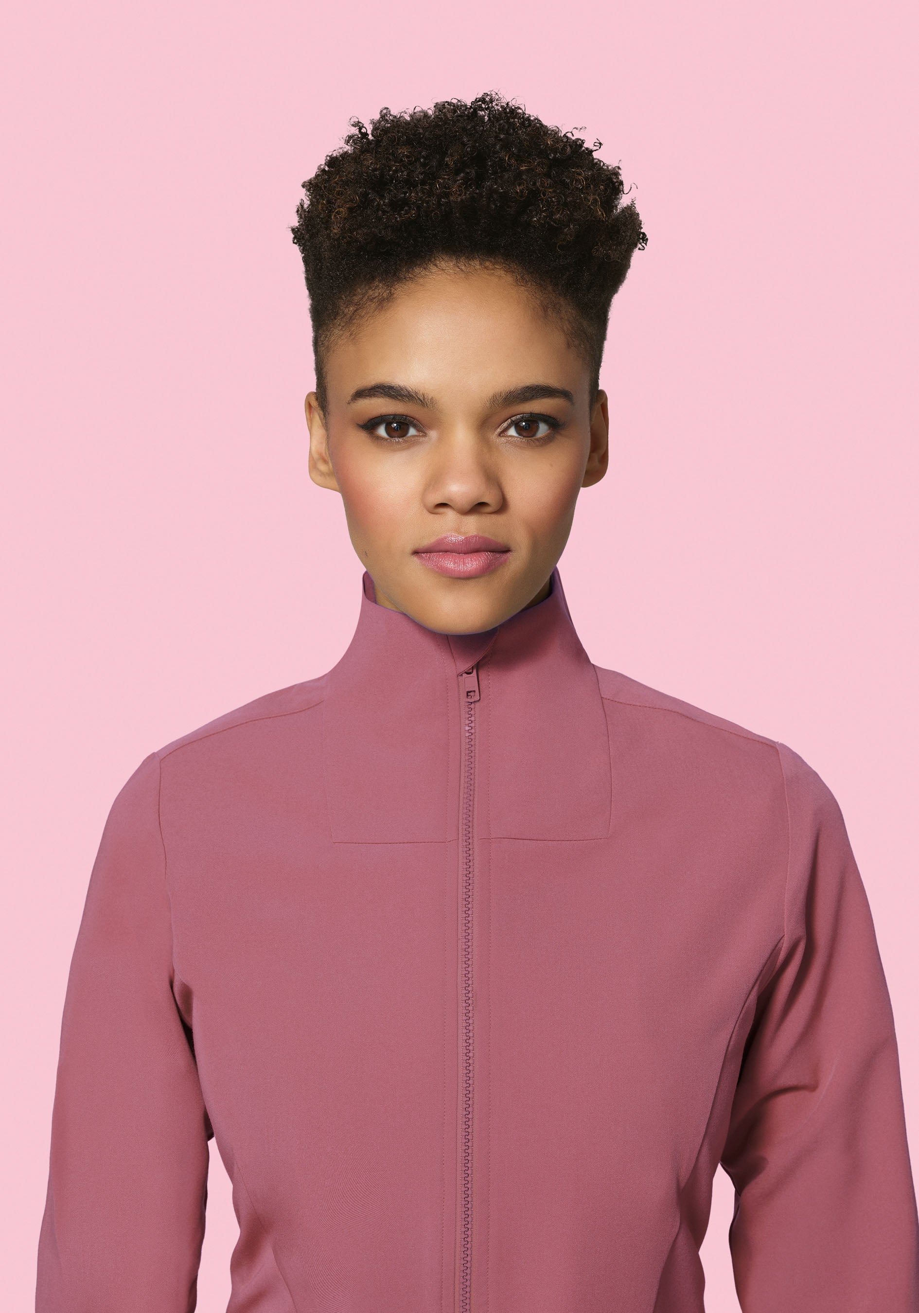 Women's Modern Scrub Jacket Mauve - Image 3
